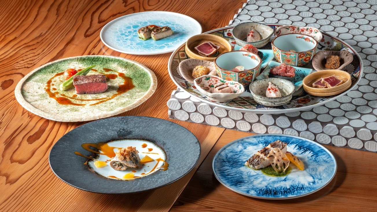 【夕朝食＋ペアリングドリンク付】暮らすように泊まる｜夕食：紀州の恵みを味わうイタリアンコース