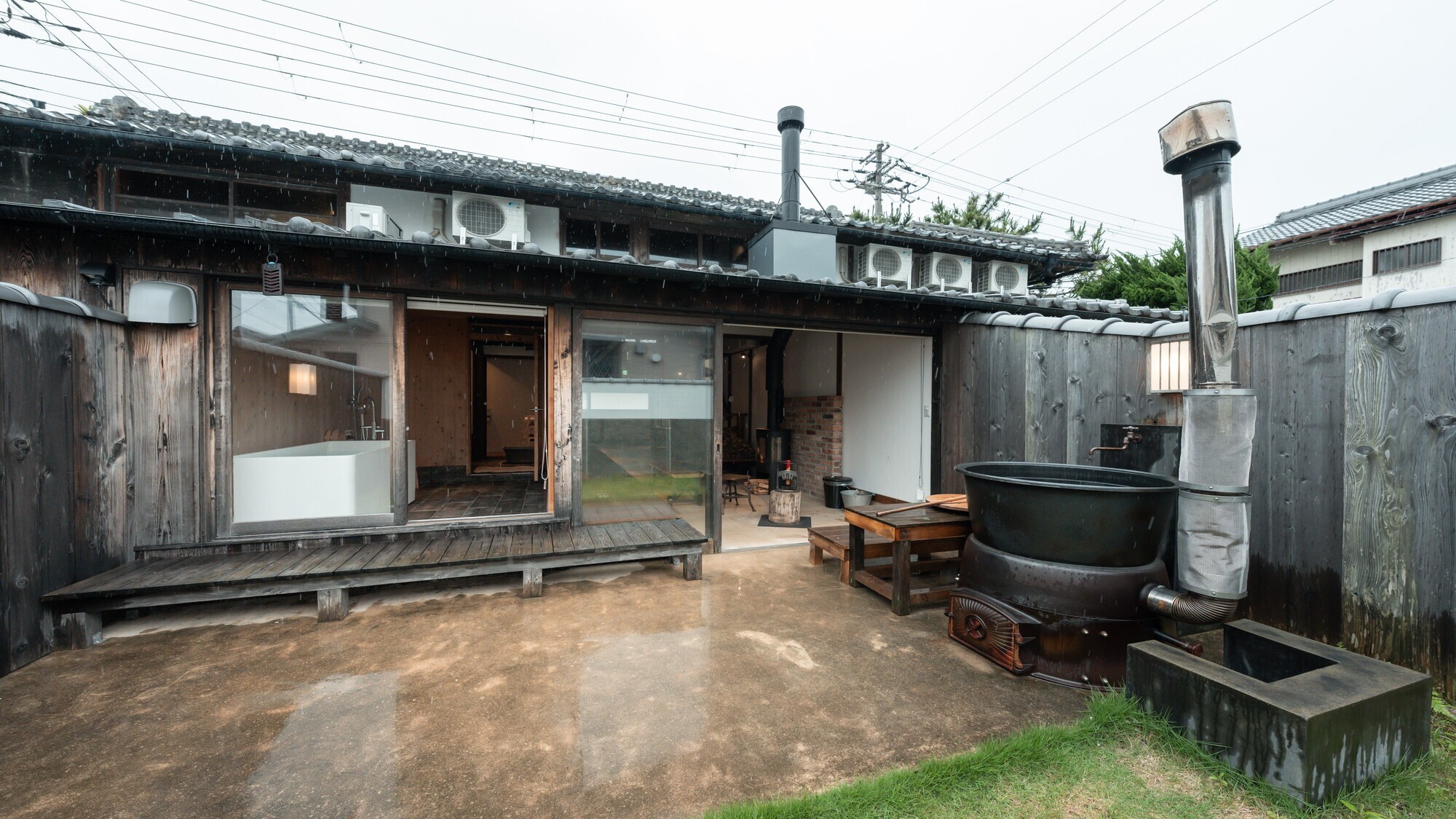 園部202｜薪で沸かす五右衛門風呂付