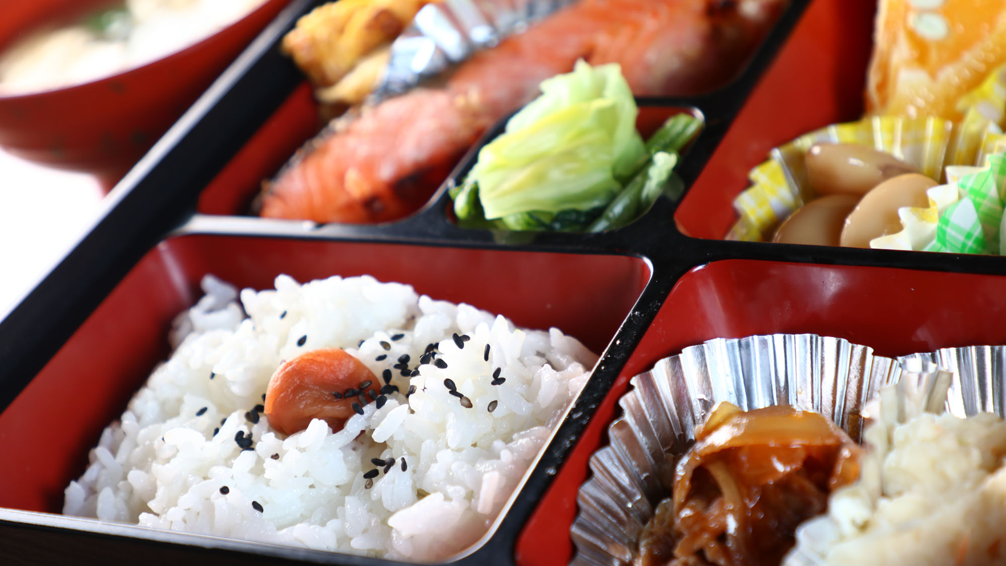 料理◆朝食一例　食事処女将お手製松花堂弁当*