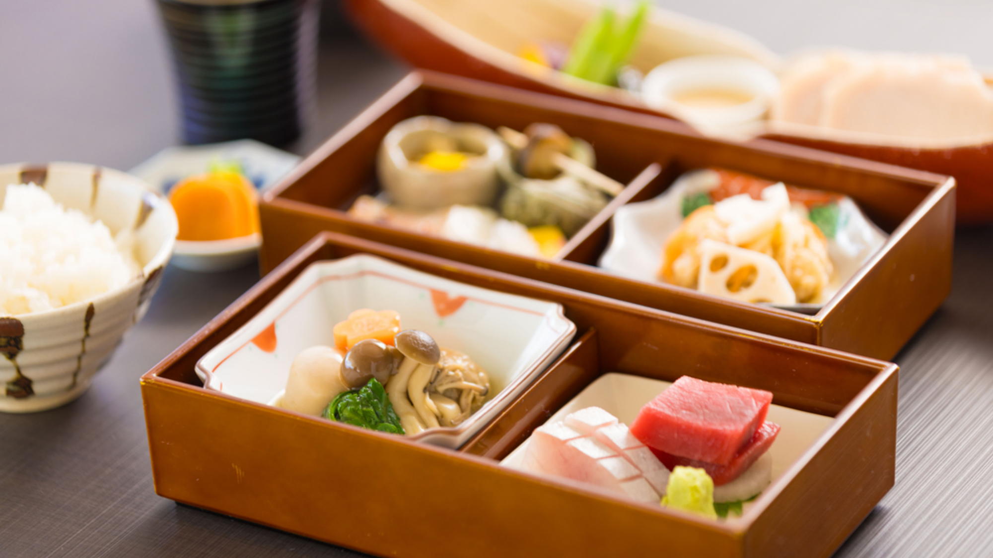 【和洋御膳　湊凪】お膳スタイルで、繊細な味わいを少しずつ味わえる贅沢なひととき。※イメージ