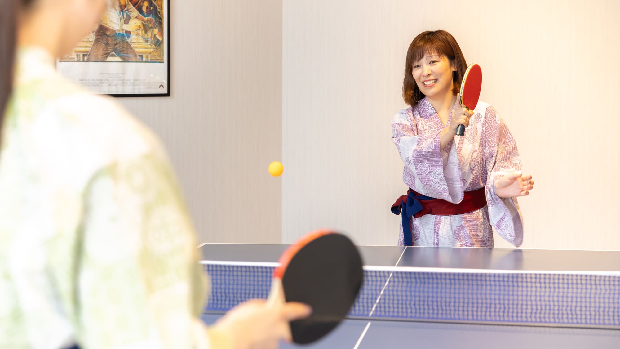 温泉地定番の卓球をご用意！汗を流した後の温泉また格別です。卓球 30分550円（税込）