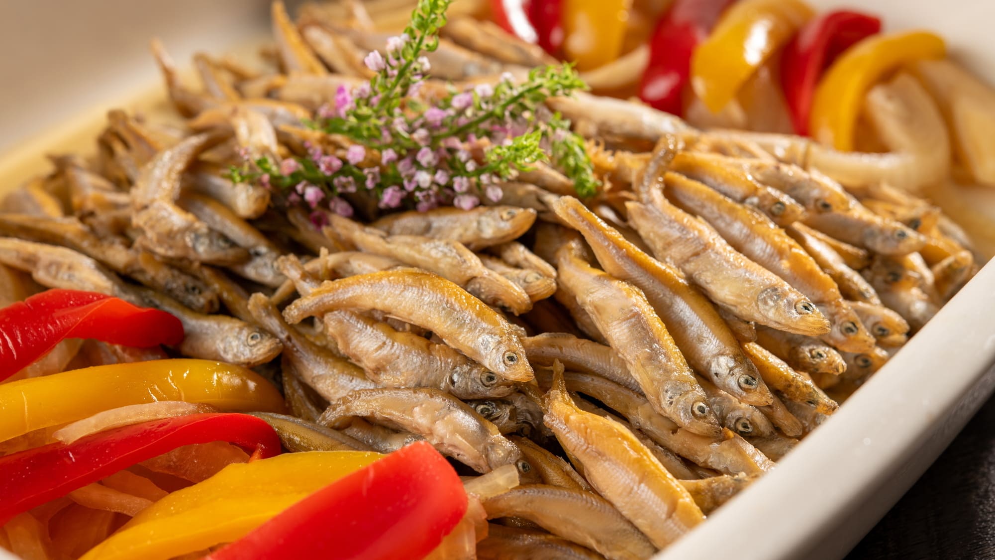 ディナービュッフェ：冬メニュー ワカサギの南蛮漬け