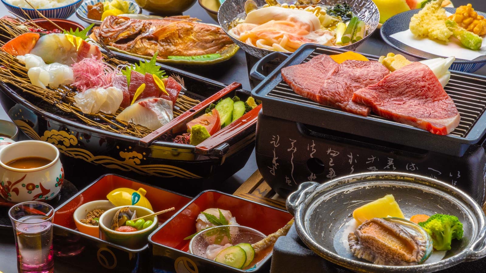 ＜夕食飲み放題付＞人気のベッド付や露天風呂付客室＆３種の部位食べ比べ幡豆和牛ステーキ★飲み放題で満喫