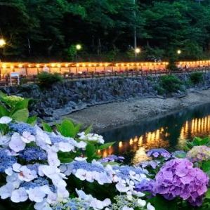 形原温泉【あじさいの里】／当館からは車で約15分
