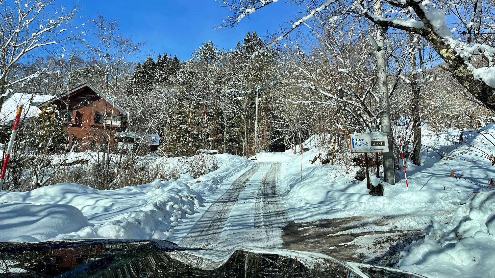 宿手前の最後の上り坂！一気に登ってください。お疲れ様でした