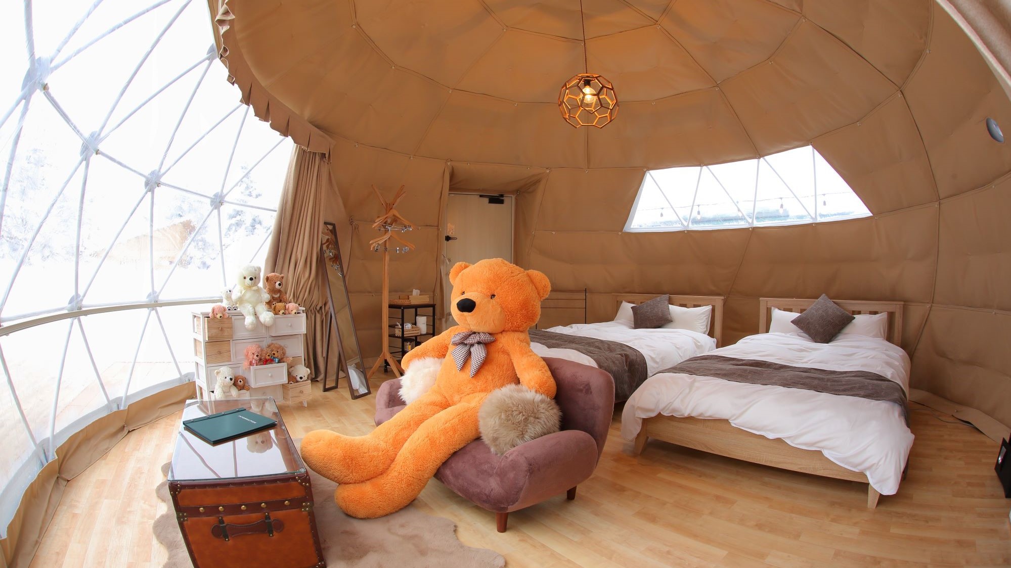 熊野山から熊をコンセプトとしたテント room "bear"