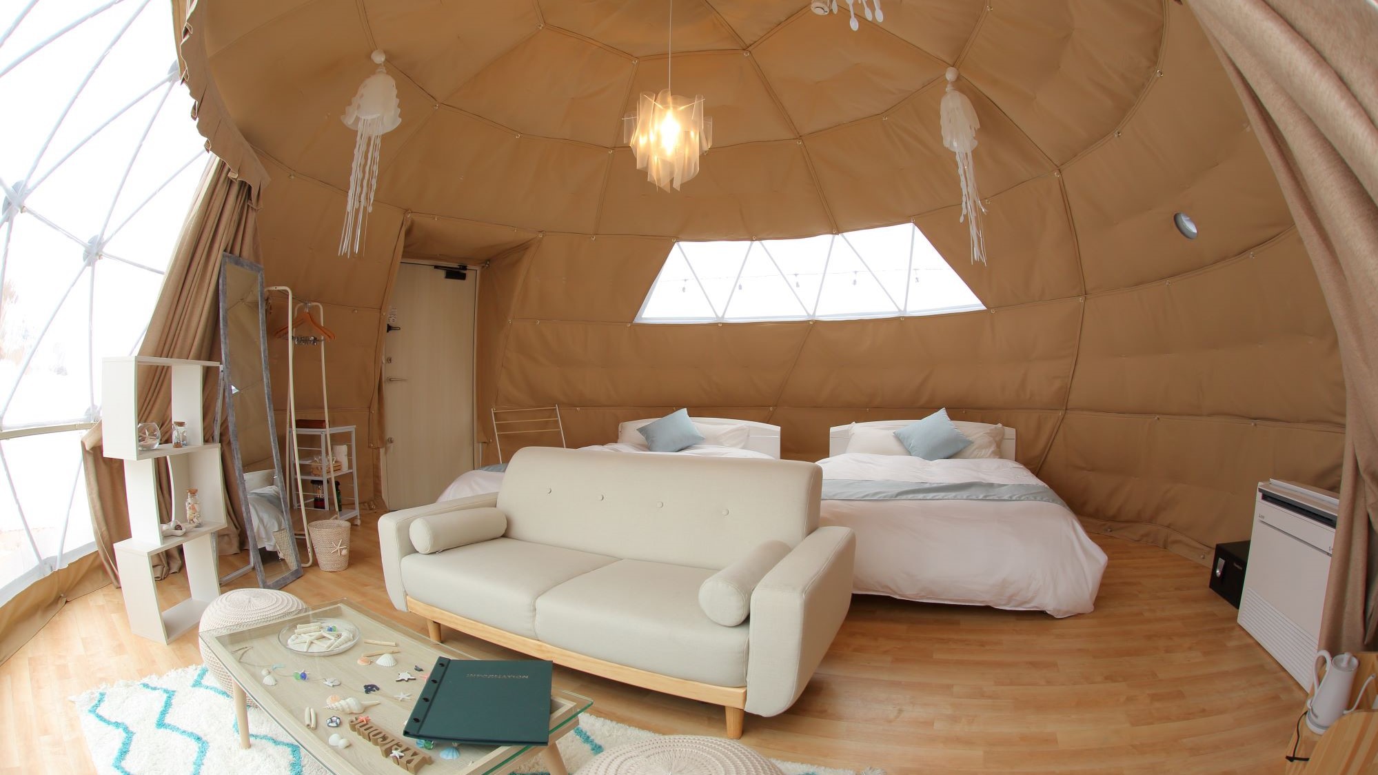 温海岳から海をコンセプトとしたテント room "sea"