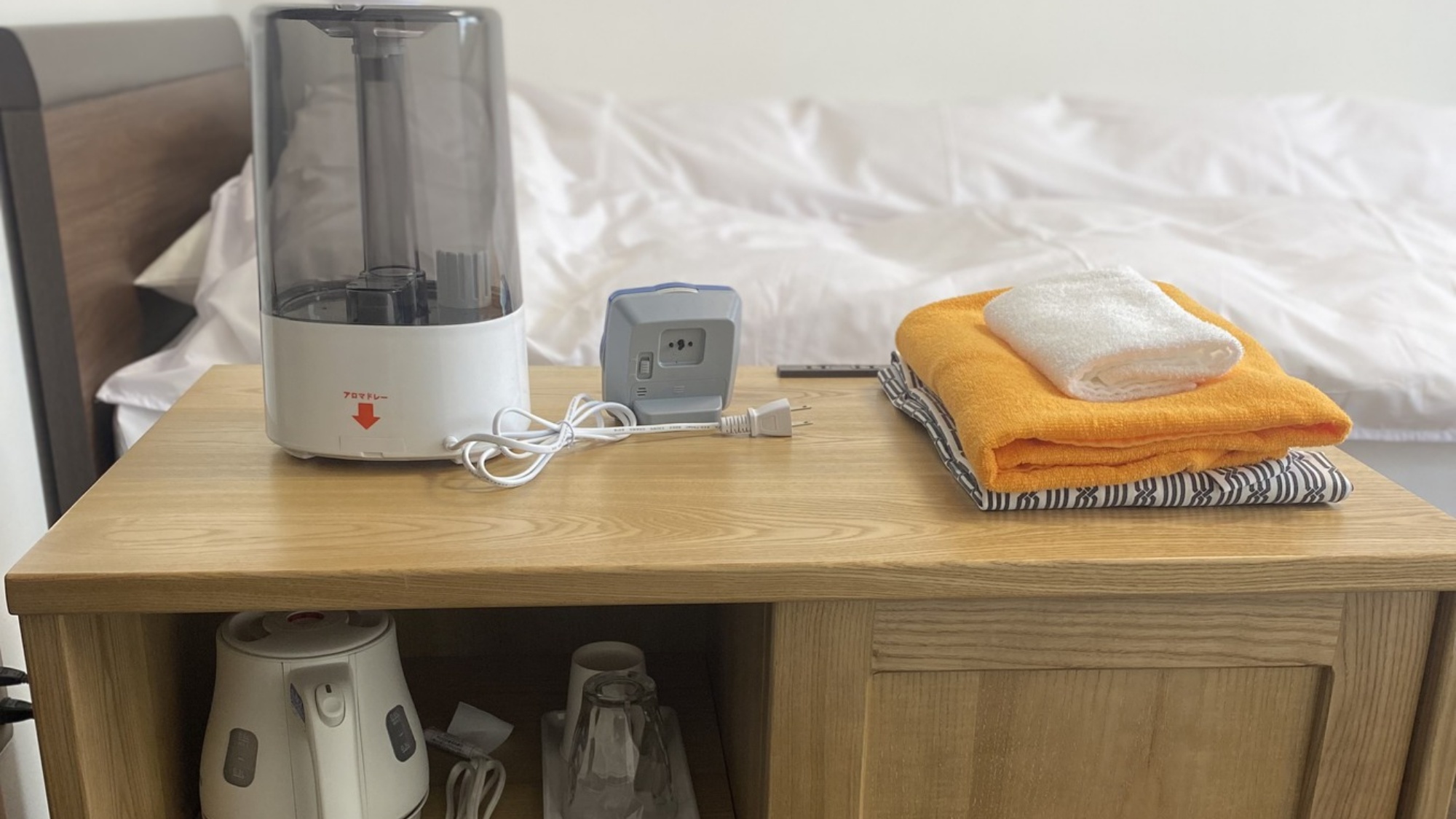 *客室備品/電気ポット、加湿器、浴衣など客室備品充実（※一部備品はフロントにてお渡しとなります）