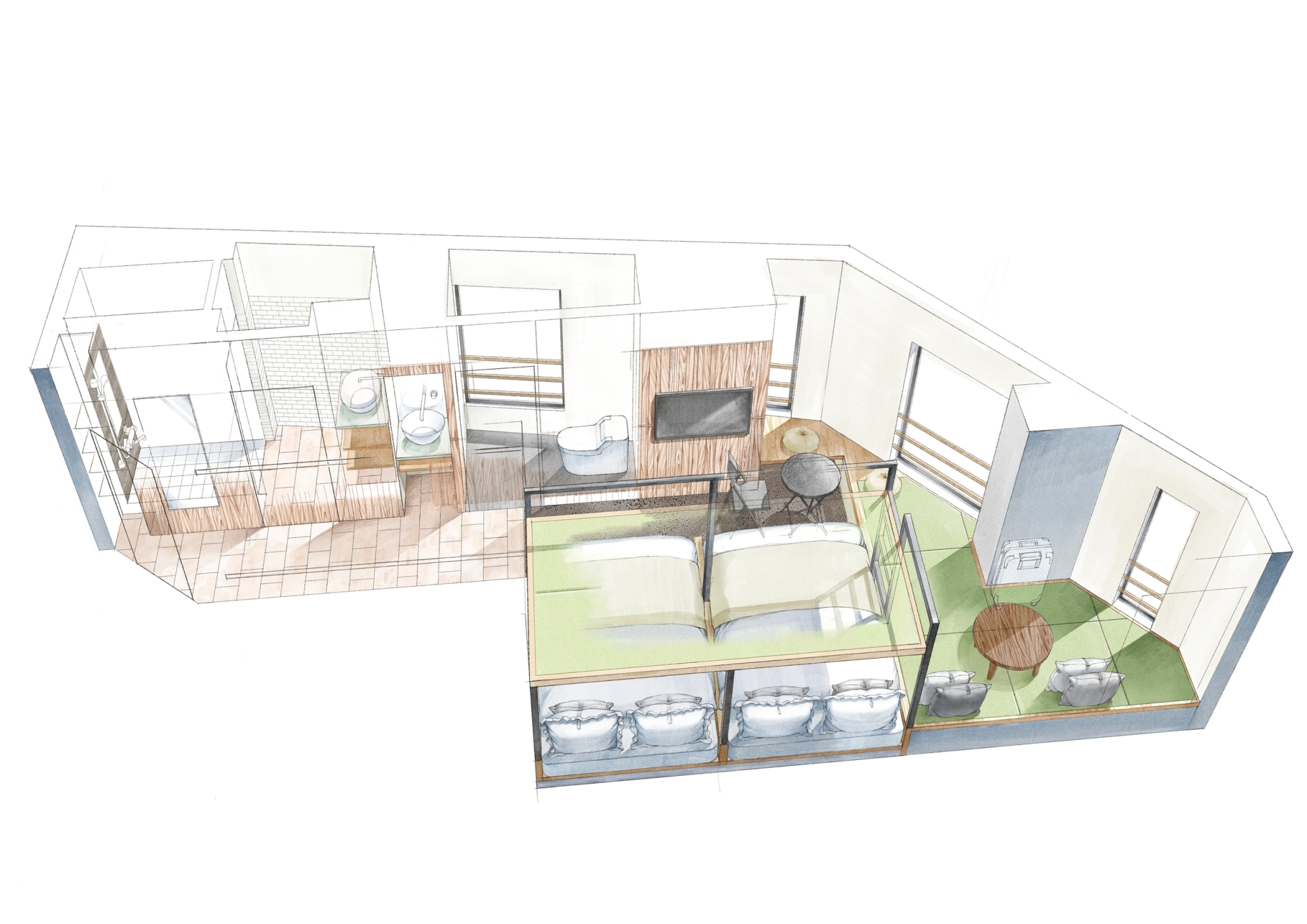 デラックス　トリプルルーム　Max5 Comfort3