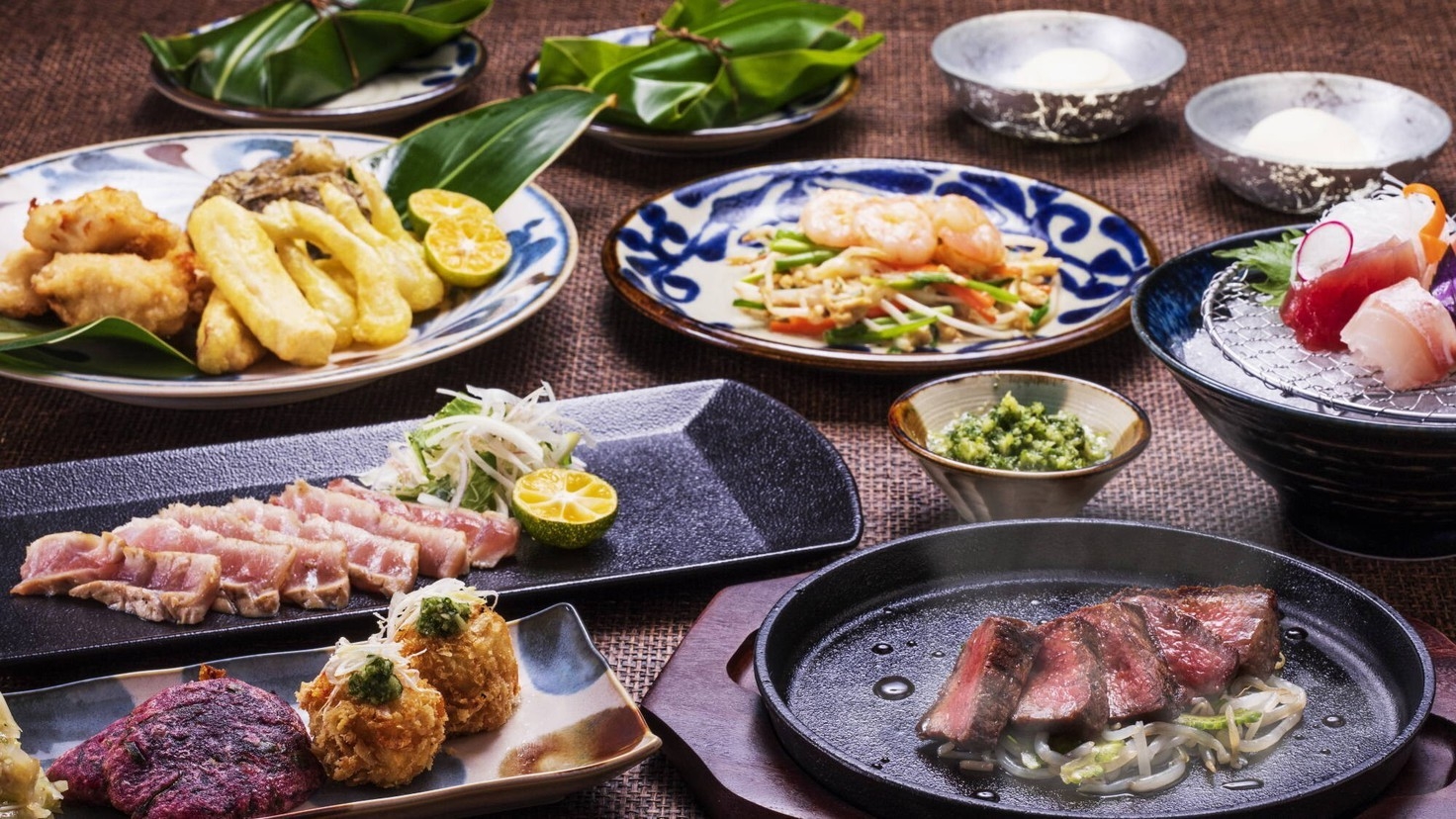 【楽天スーパーSALE】10％OFF〜琉球炭火料理店「うむさんの庭」で愉しむ宴会プラン（松）