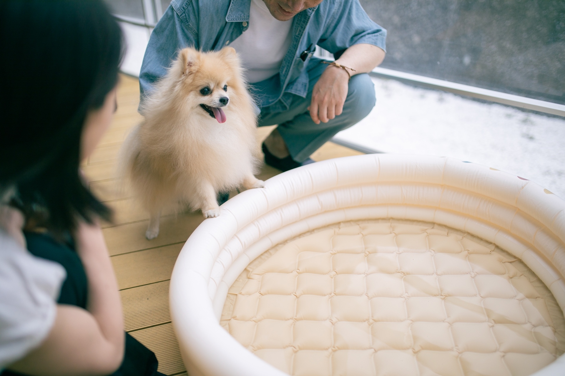 【小さなプール付き】夏季限定！アウトサイドデッキで水遊び♪持ち帰り可能！！夕食は新鮮食材BBQ