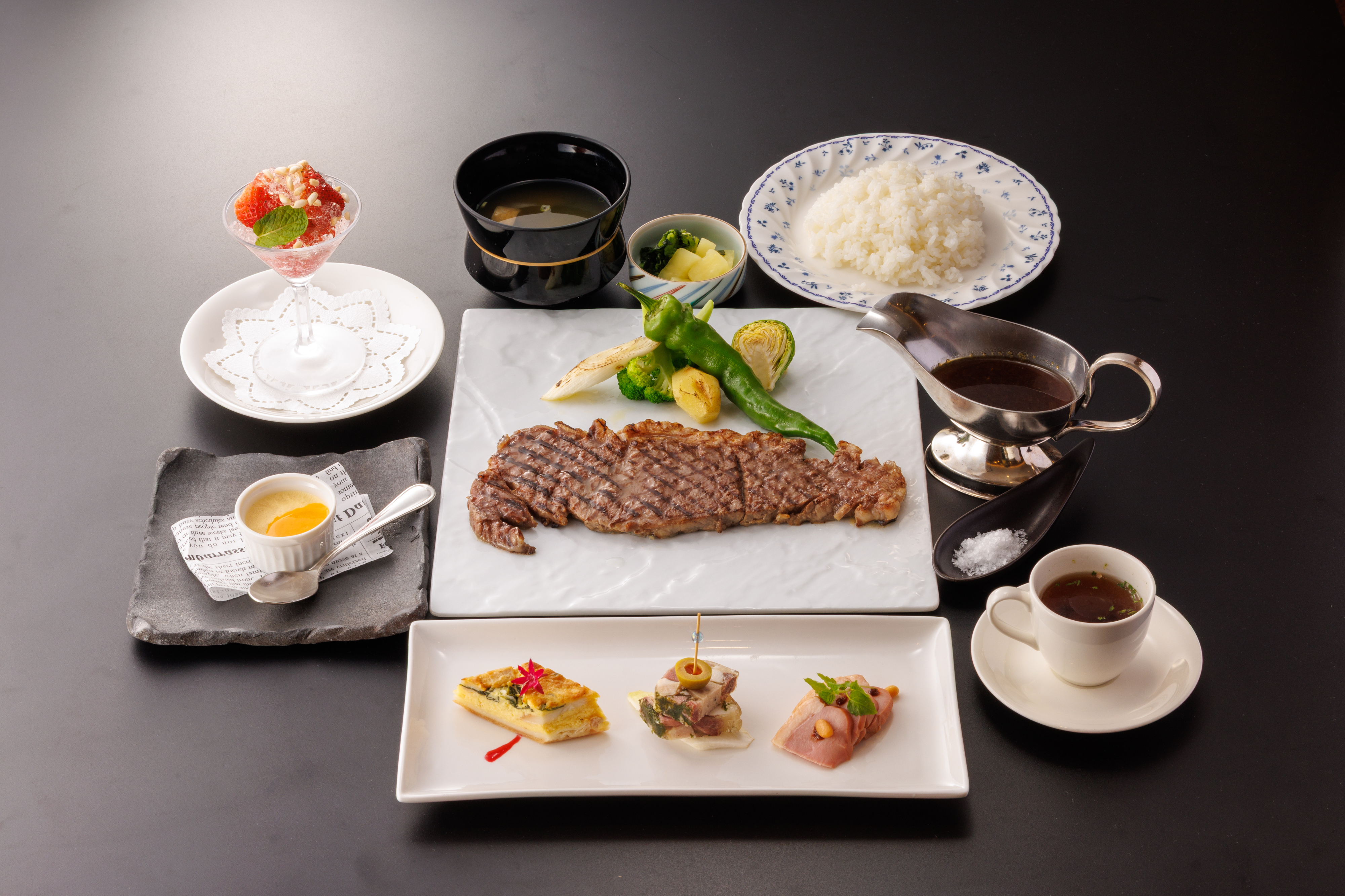 鳥取和牛鉄板焼きコース