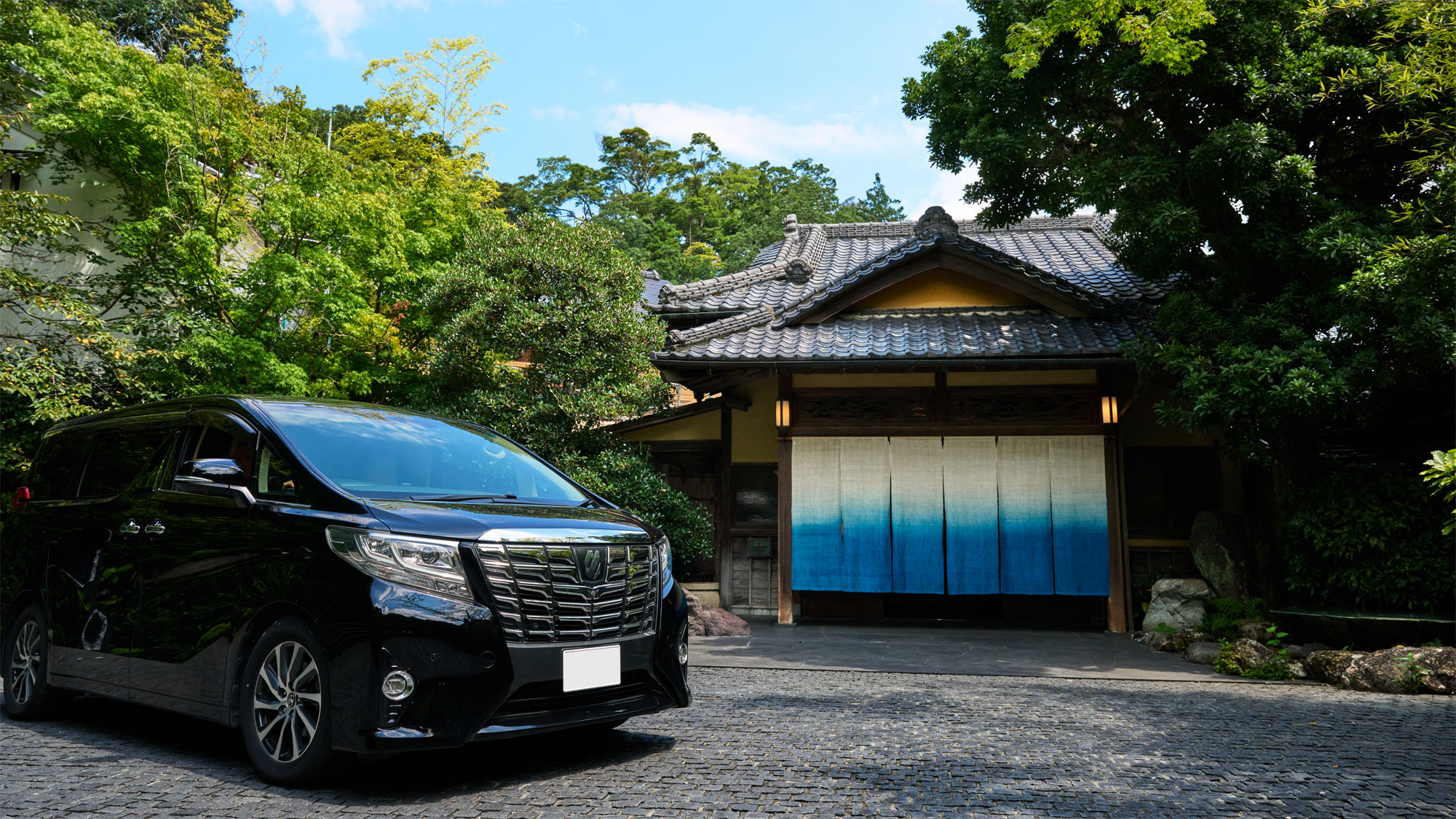 修善寺駅からは車での送迎がございます
