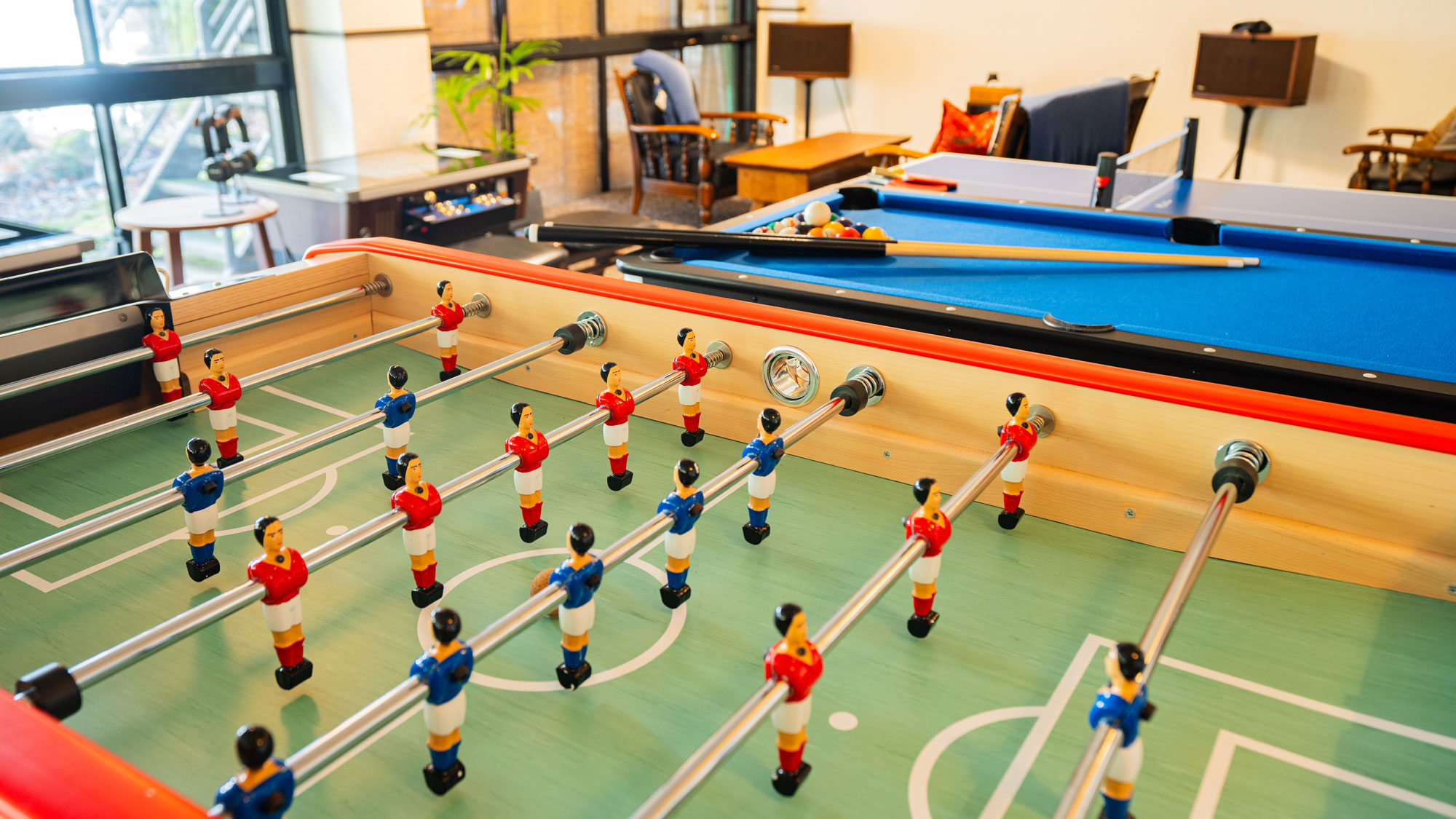 【娯楽室】テーブルゲームやボードゲーム、 映画や音楽をお楽しみください