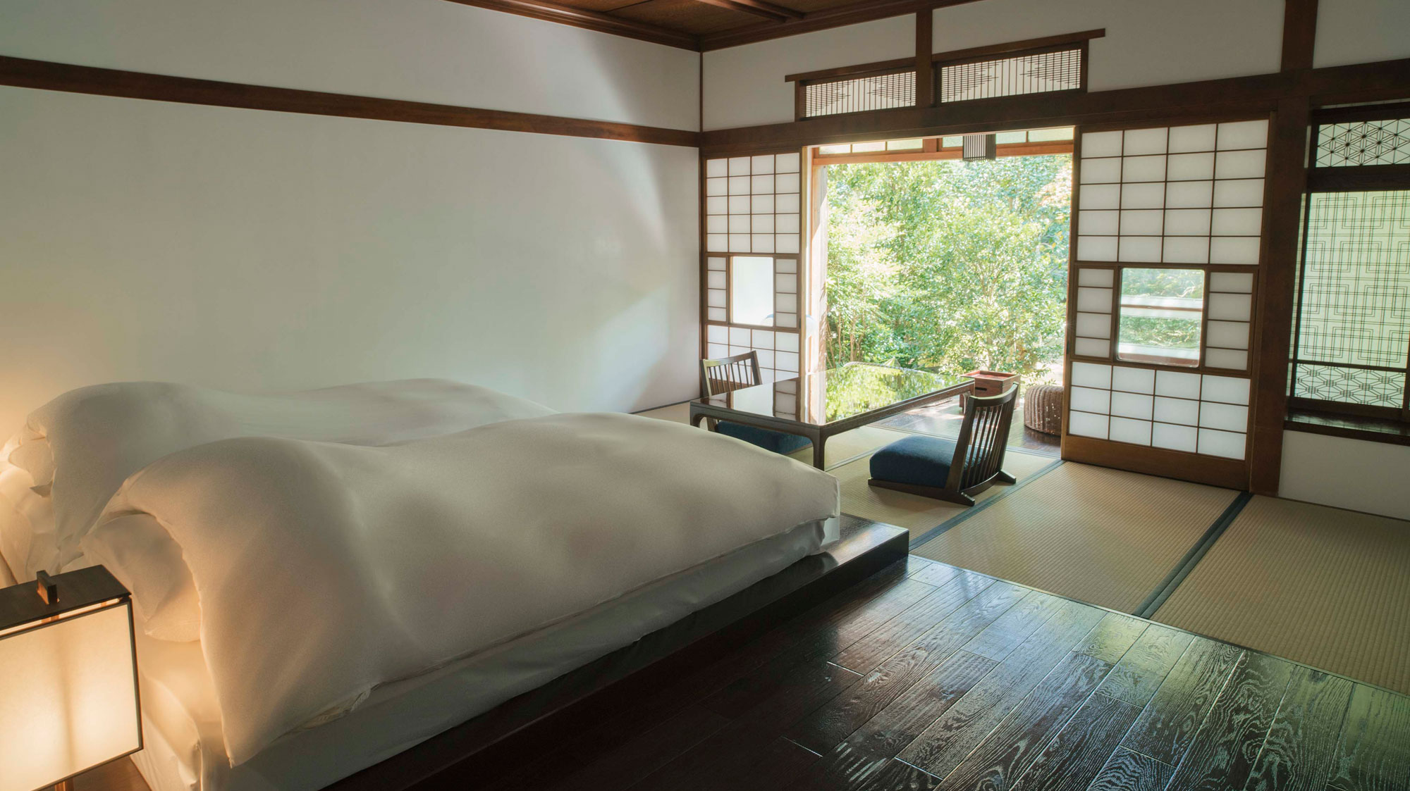 【山櫻花】和室一間（ベッドタイプ）源泉かけ流し露天風呂付