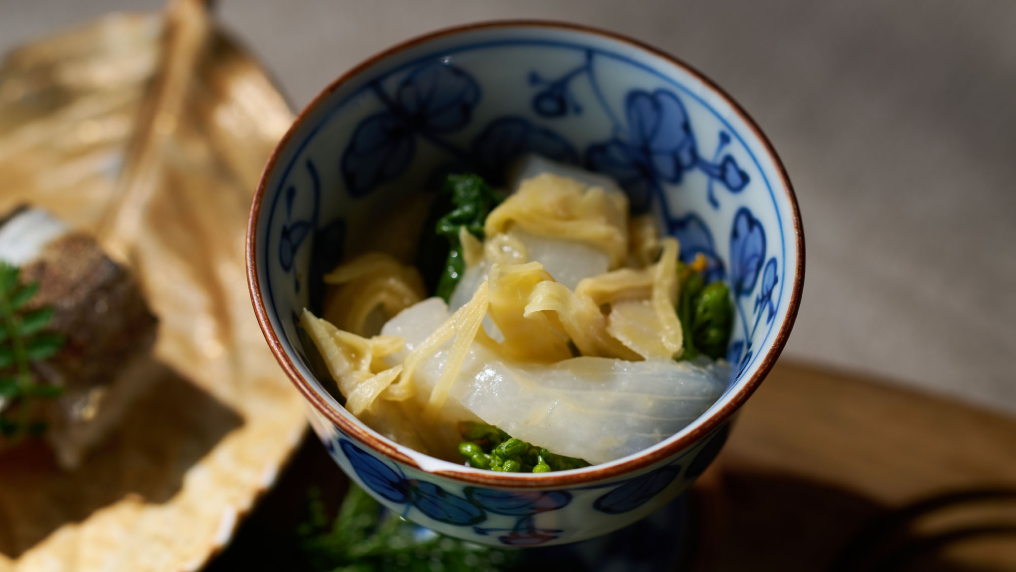 【春の献立一例】あおり烏賊 黄ニラ 酢味噌