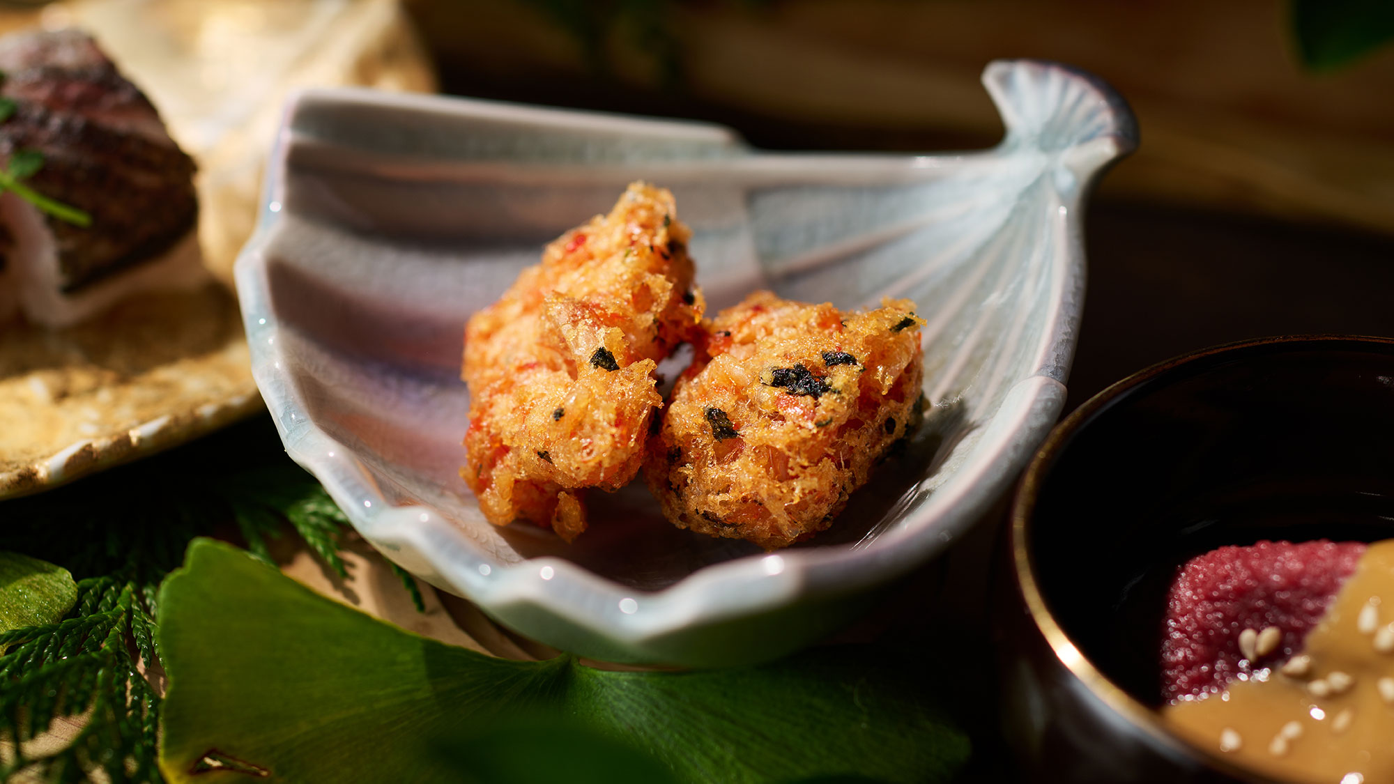【冬の献立一例】手長海老 丸いも 浜名湖海苔