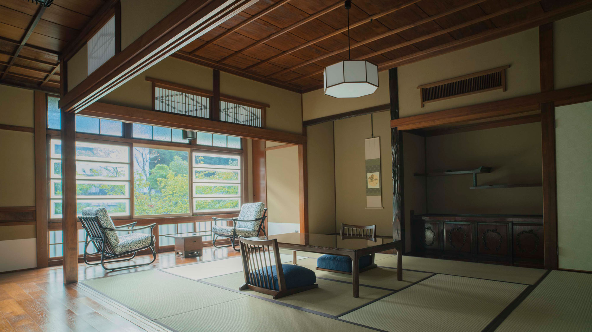 【青水沫】和室一間（お布団タイプ）源泉かけ流し半露天風呂付