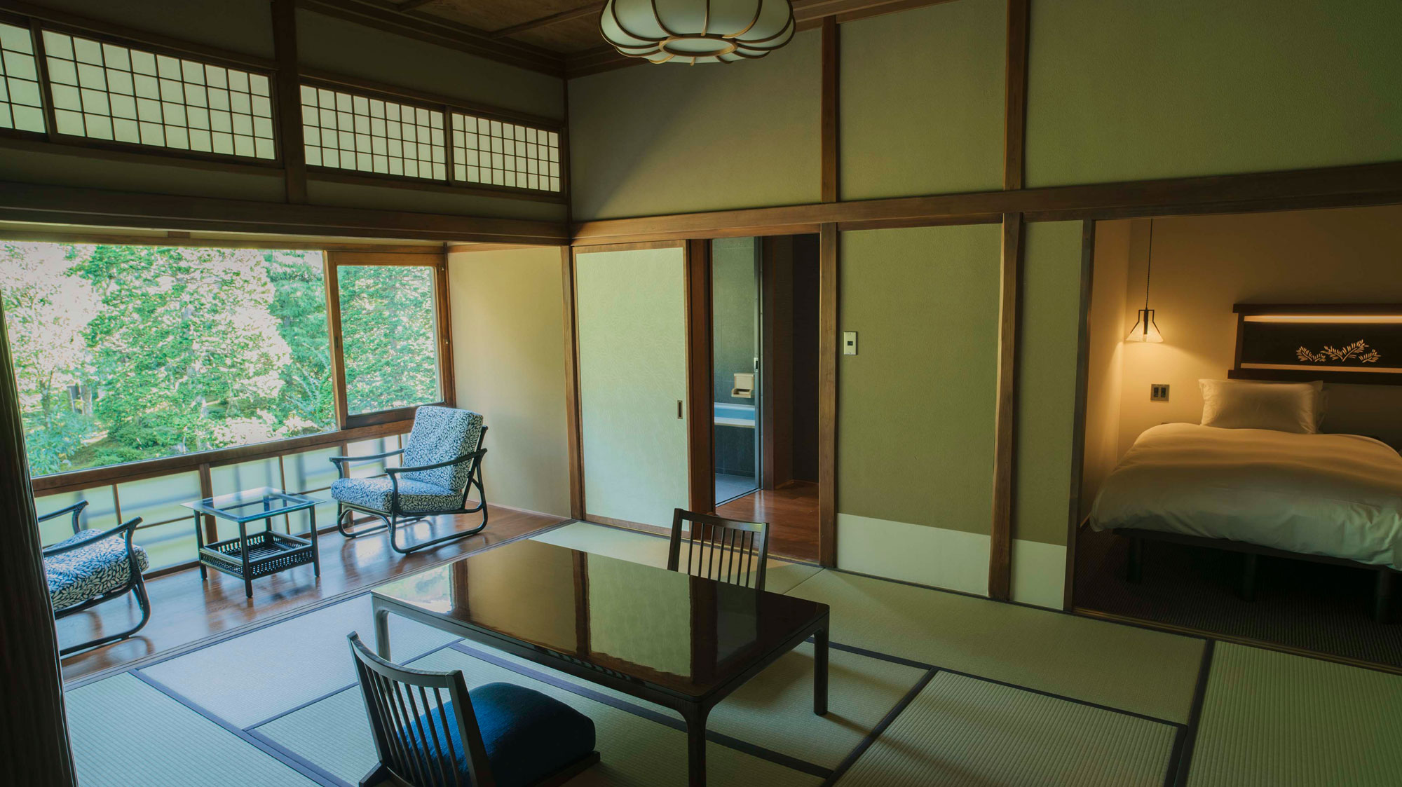 【松風】和洋室（ベッドタイプ） 源泉かけ流し内湯