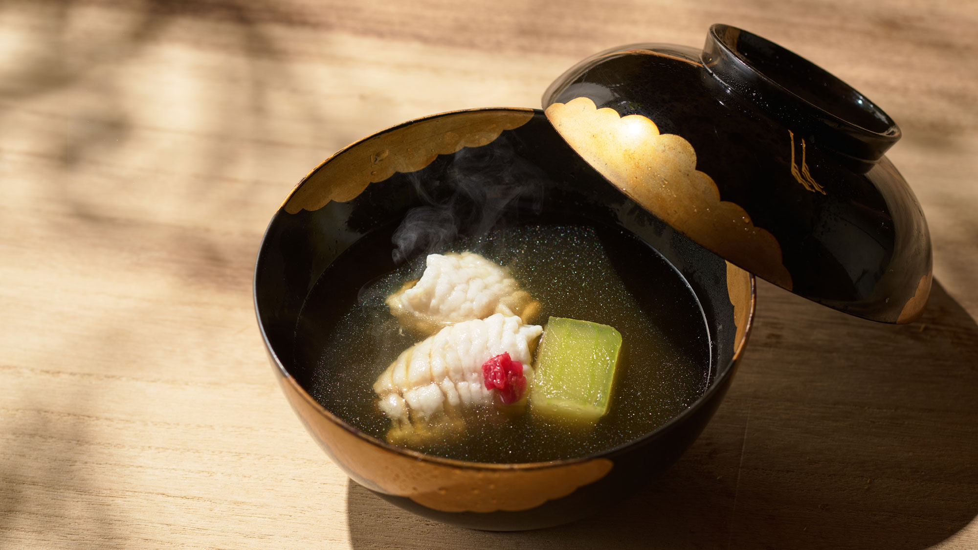 【夏の献立一例】鱧 冬瓜 柚子 お椀