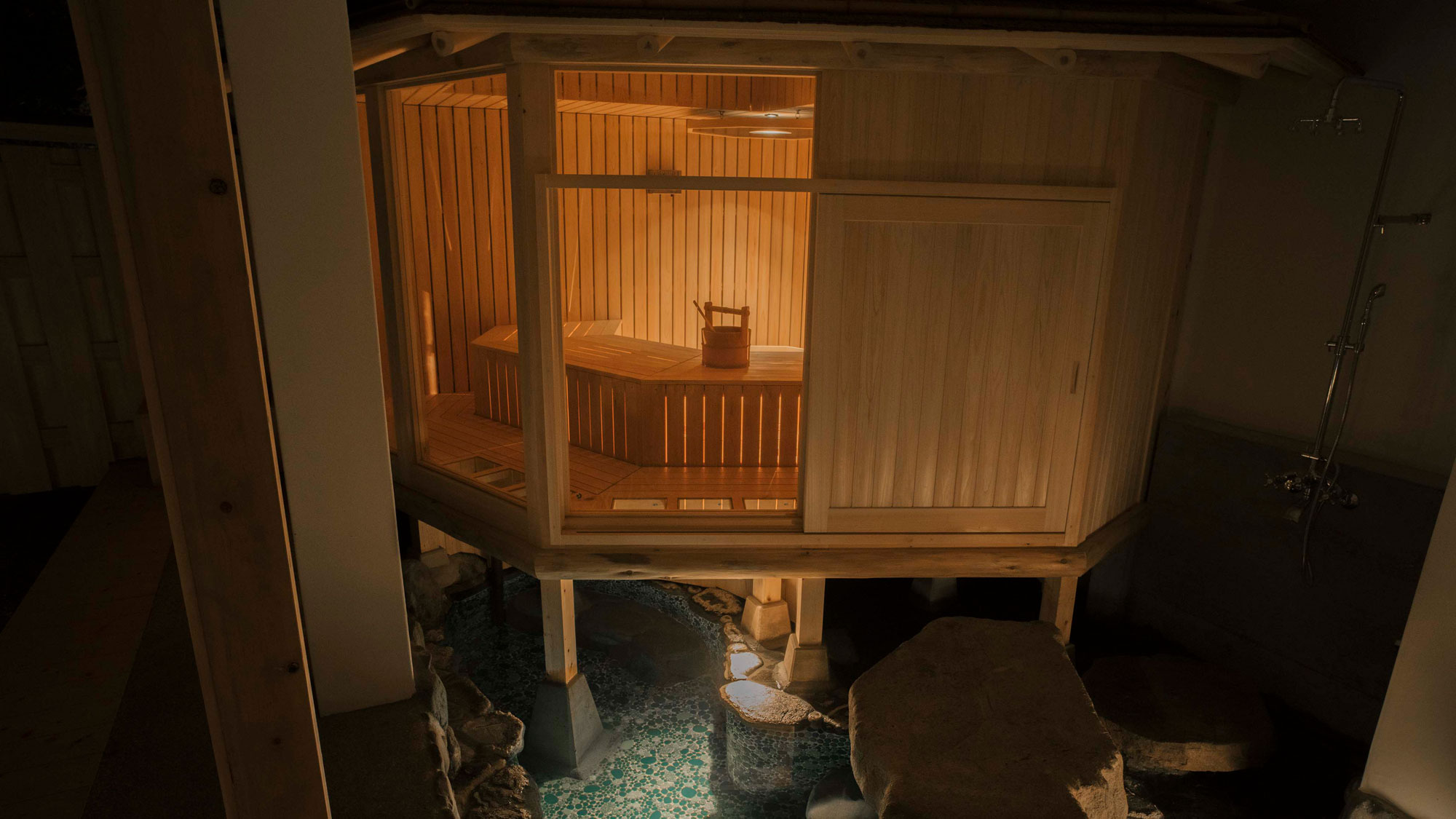 【茶室サウナ（月の湯）】サウナ愛好家の間で話題になっている 茶室モチーフのサウナ