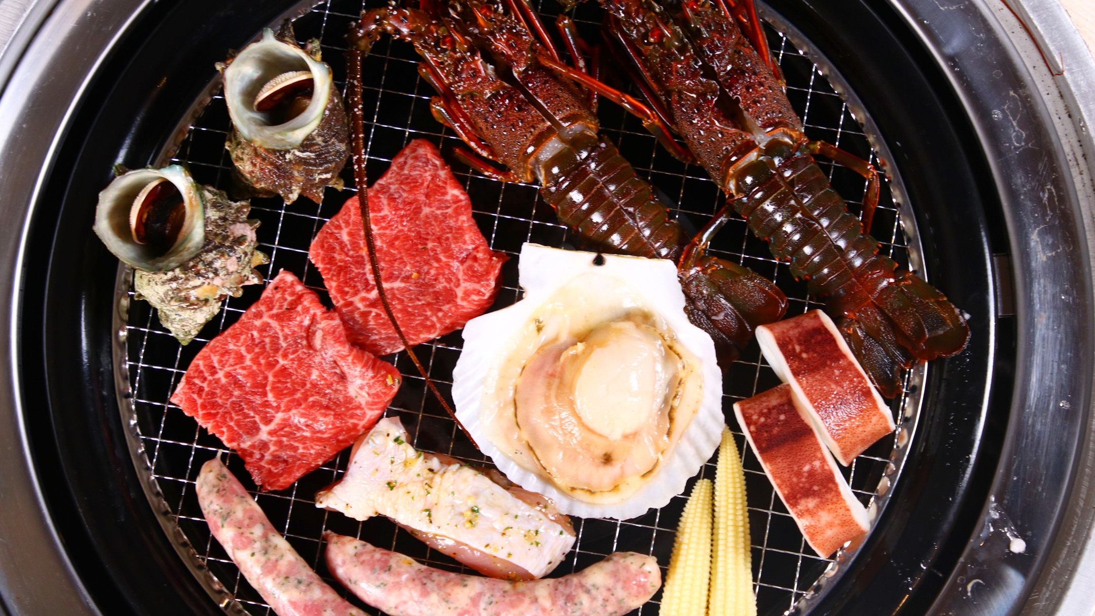 グレードアップBBQ◆ 伊勢海老＆海鮮＆黒毛和牛＆季節野菜　[GP2食付]
