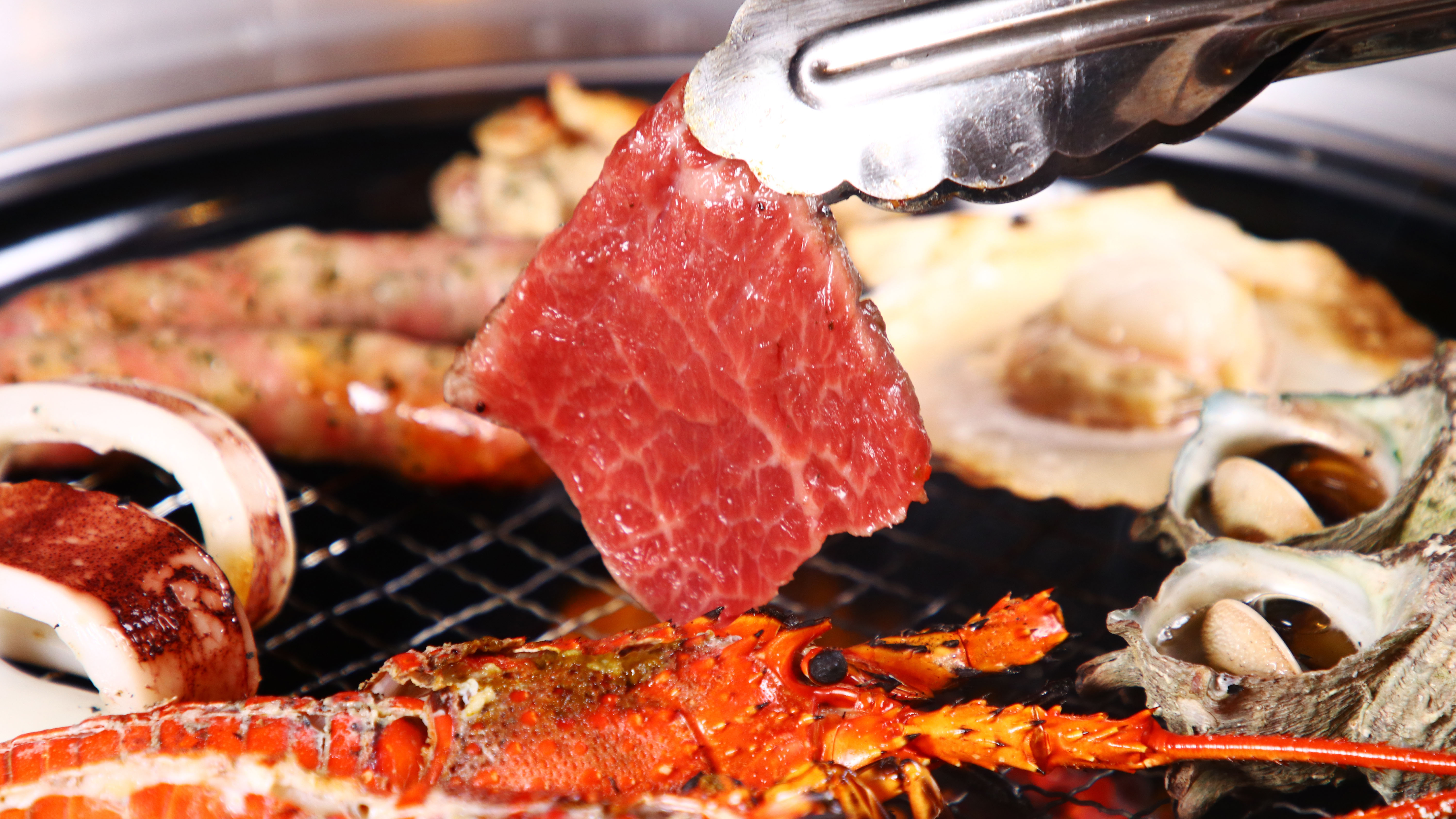 グレードアップBBQ　海鮮も肉も食べたい方に
