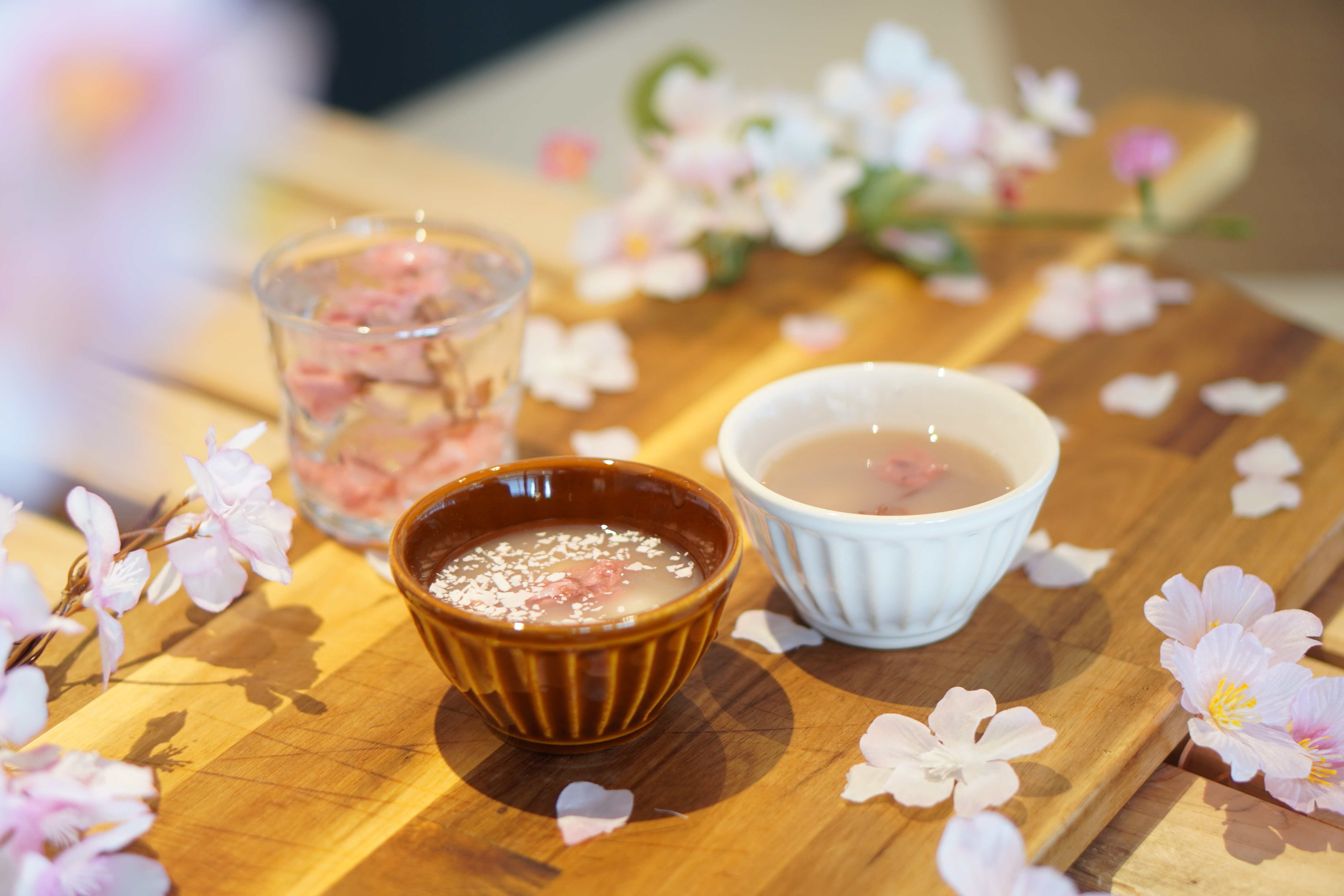 桜香るお汁粉