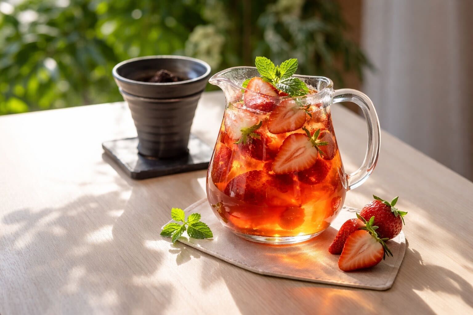 イチゴと桜のオリジナルティー