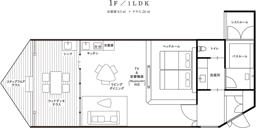 癒-IYASHI-1F　間取り図