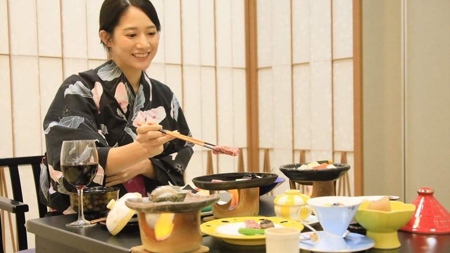 山形の旬の味覚を味わる会席料理