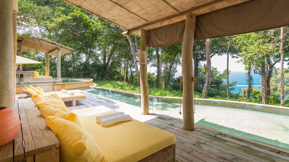 2ベッドルームサンセットオーシャンビュープールリトリート