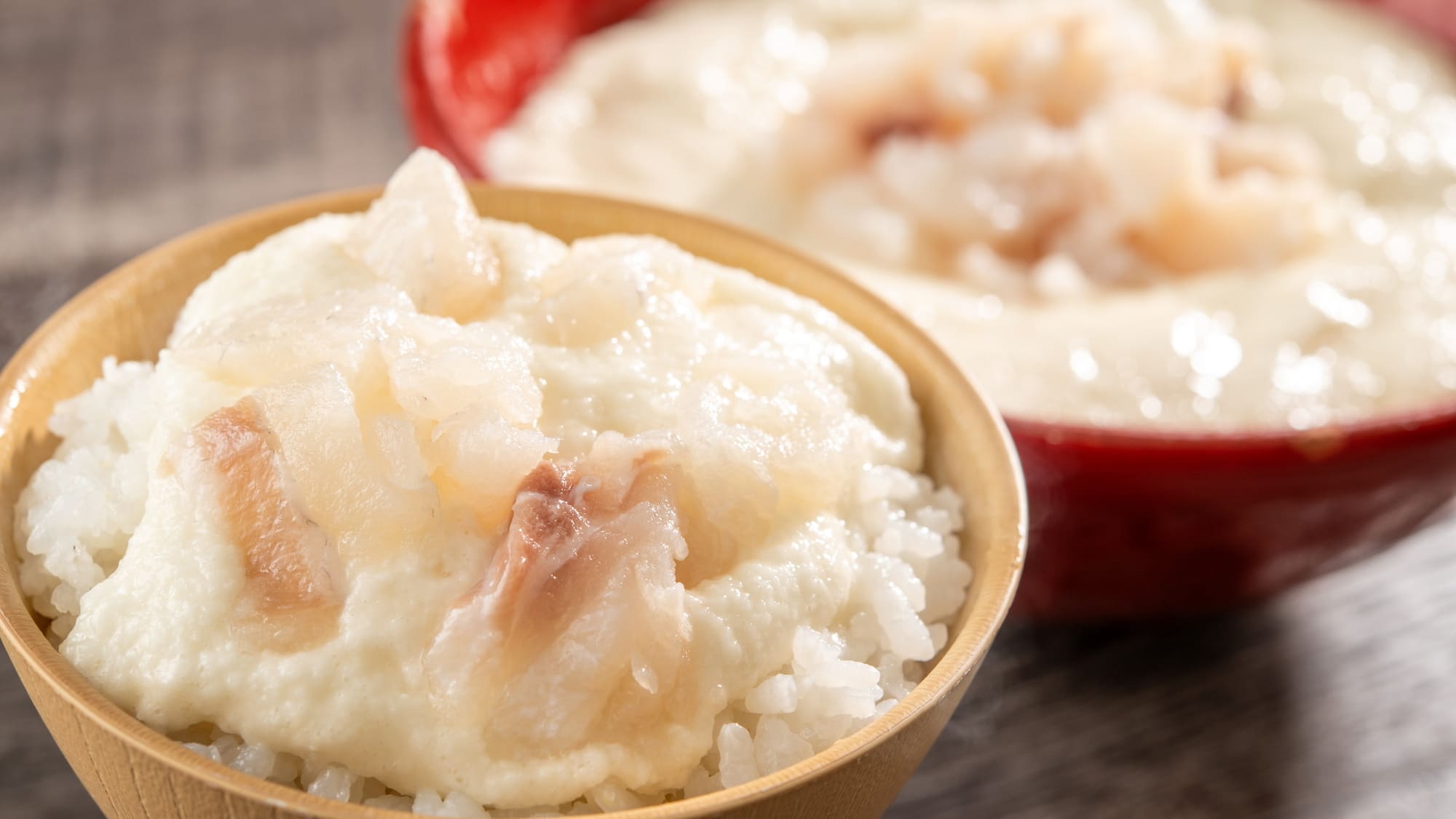 【朝食ビュッフェ】亀の井ホテルオリジナルめでたい飯 真鯛の亀の井漬け山かけ ※1/5～3/19を除く