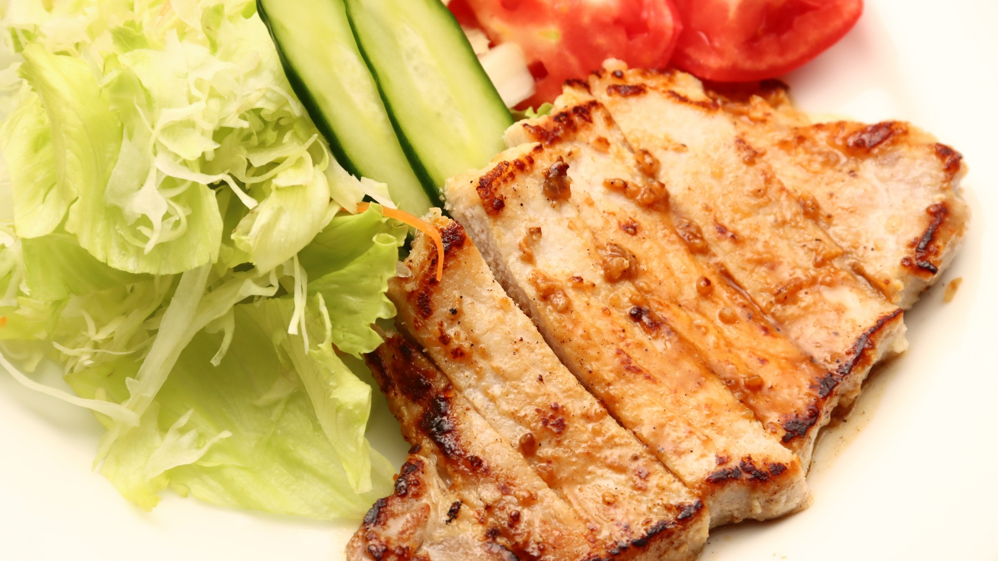 ★【夕食】越後もち豚の塩麹焼き