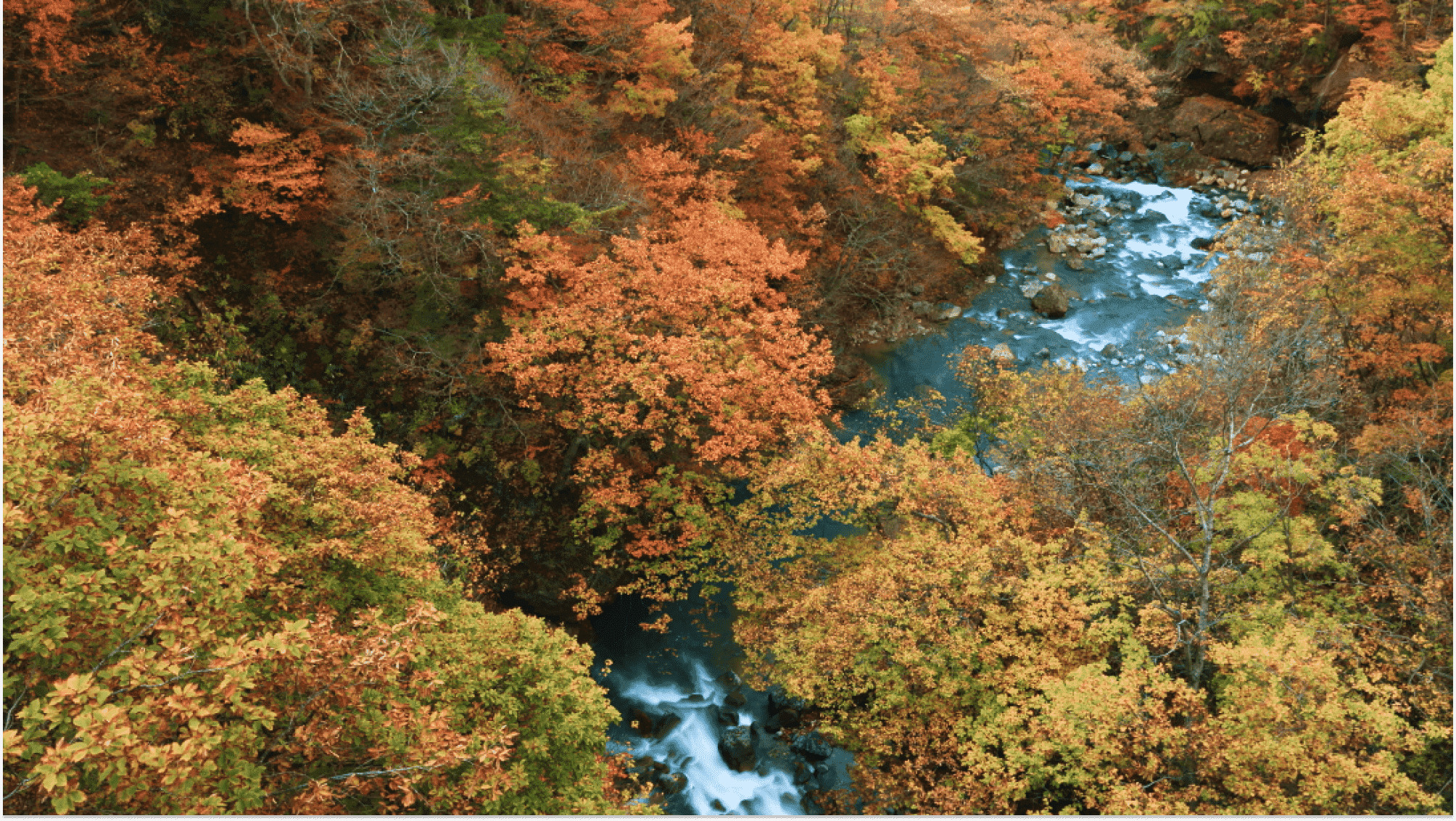 八幡平松川渓谷の紅葉