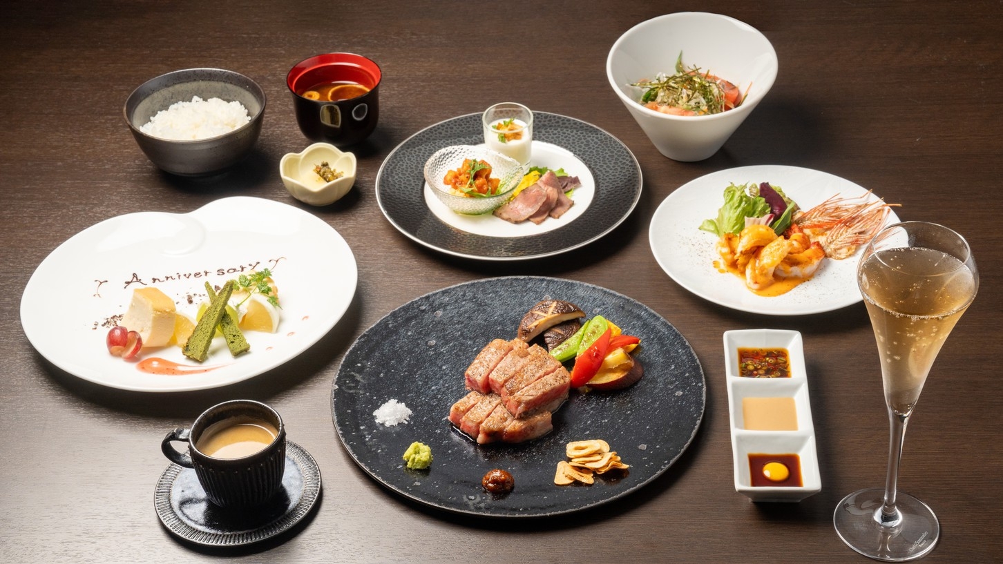 【開業3周年 限定！】アニバーサリープラン！ 〜都雅の鉄板焼きコース料理付き〜