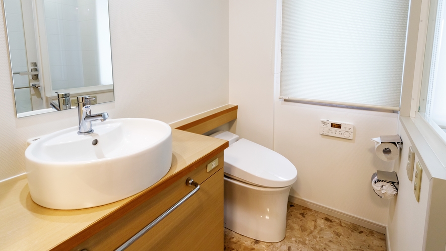 ■【客室洗面台・お手洗い】スタンダードルーム・レインシャワールーム・ダブルルーム
