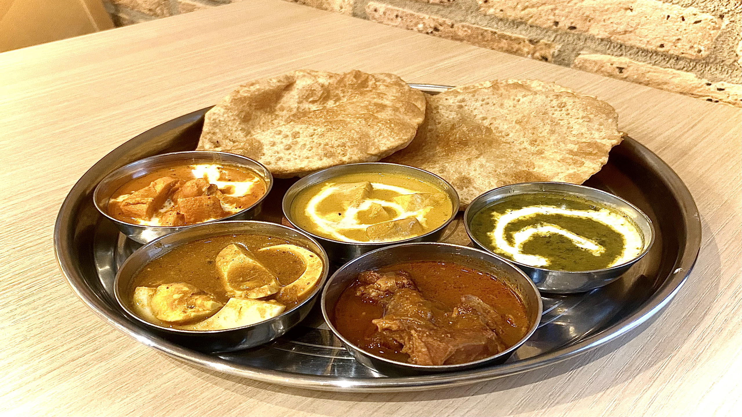 本格インドカレー＆プーリー