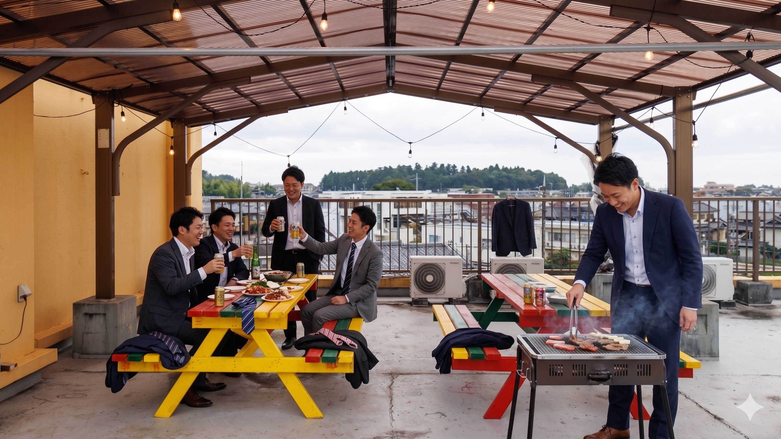 屋上テラスBBQ