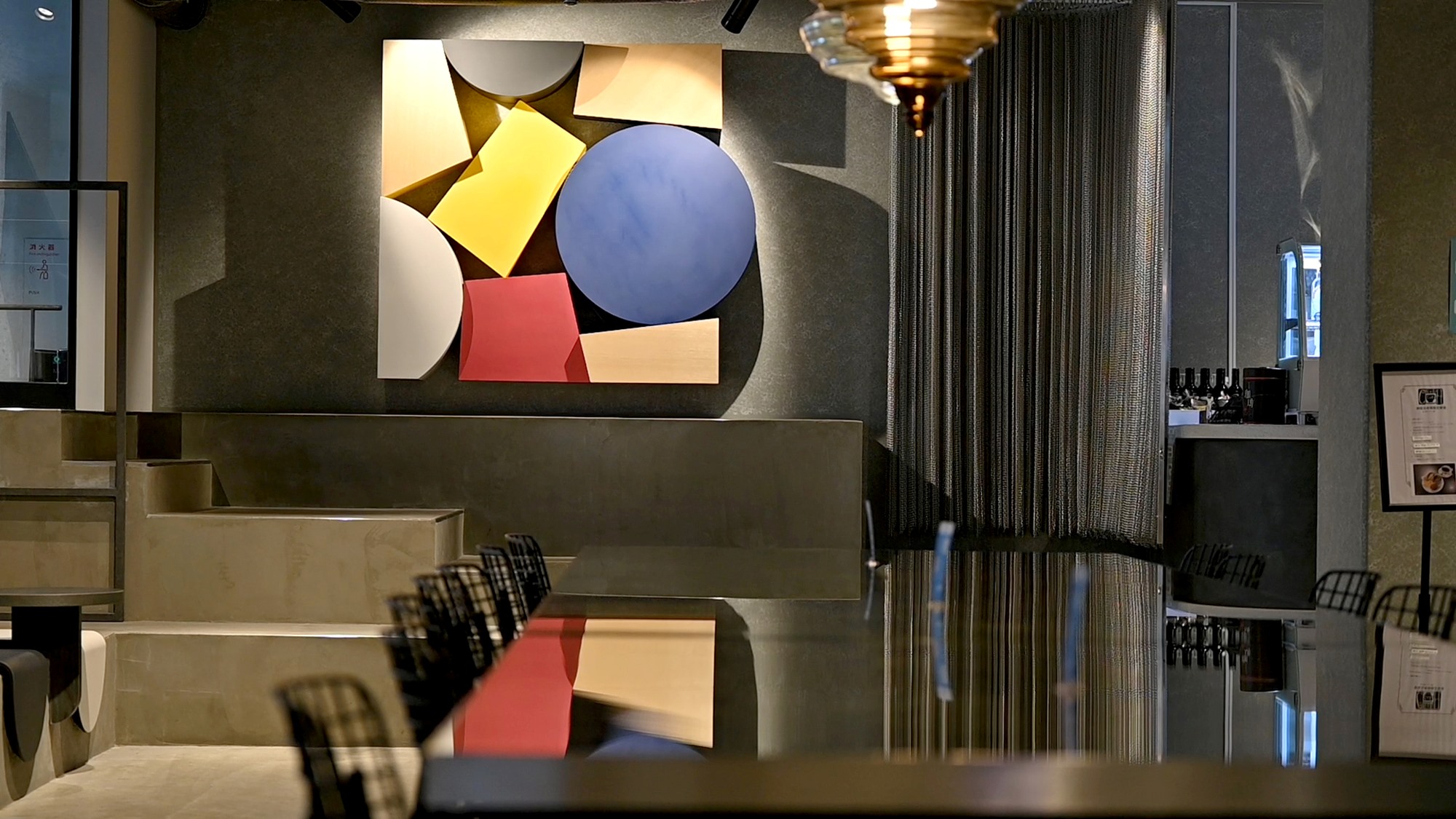 京都を守る東西南北４つの神をイメージした積木アート