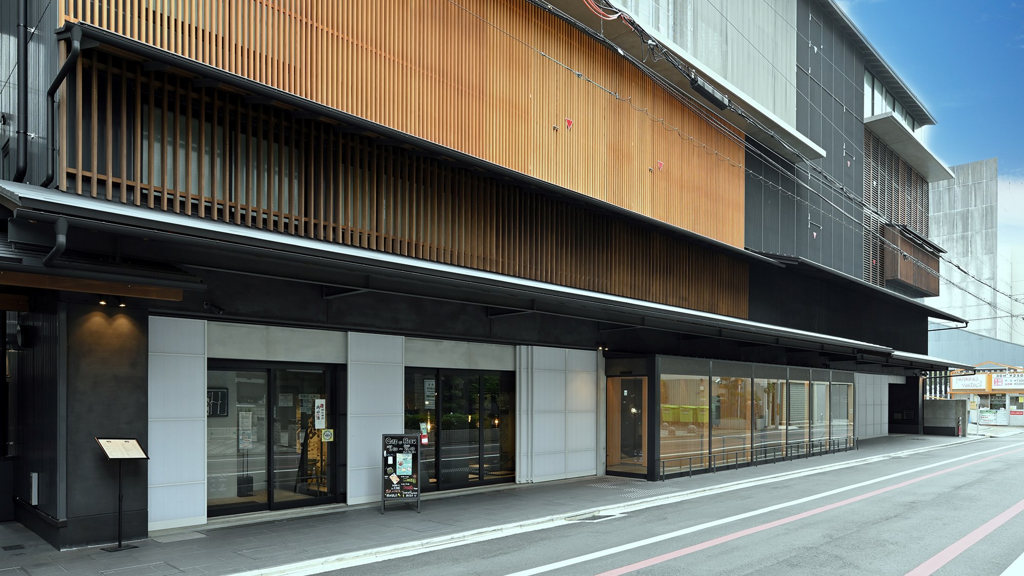 現代の町家をイメージした外観