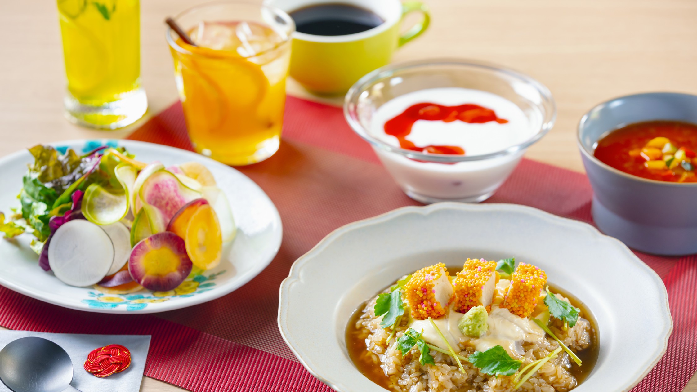 朝食/棒茶と生麩のリゾット