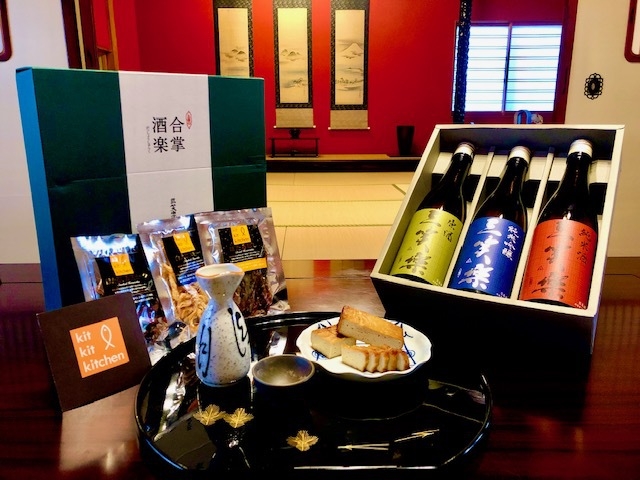 ■酒盛■【地酒セット付一棟貸し】世界遺産五箇山の地酒-三笑楽を楽しみ