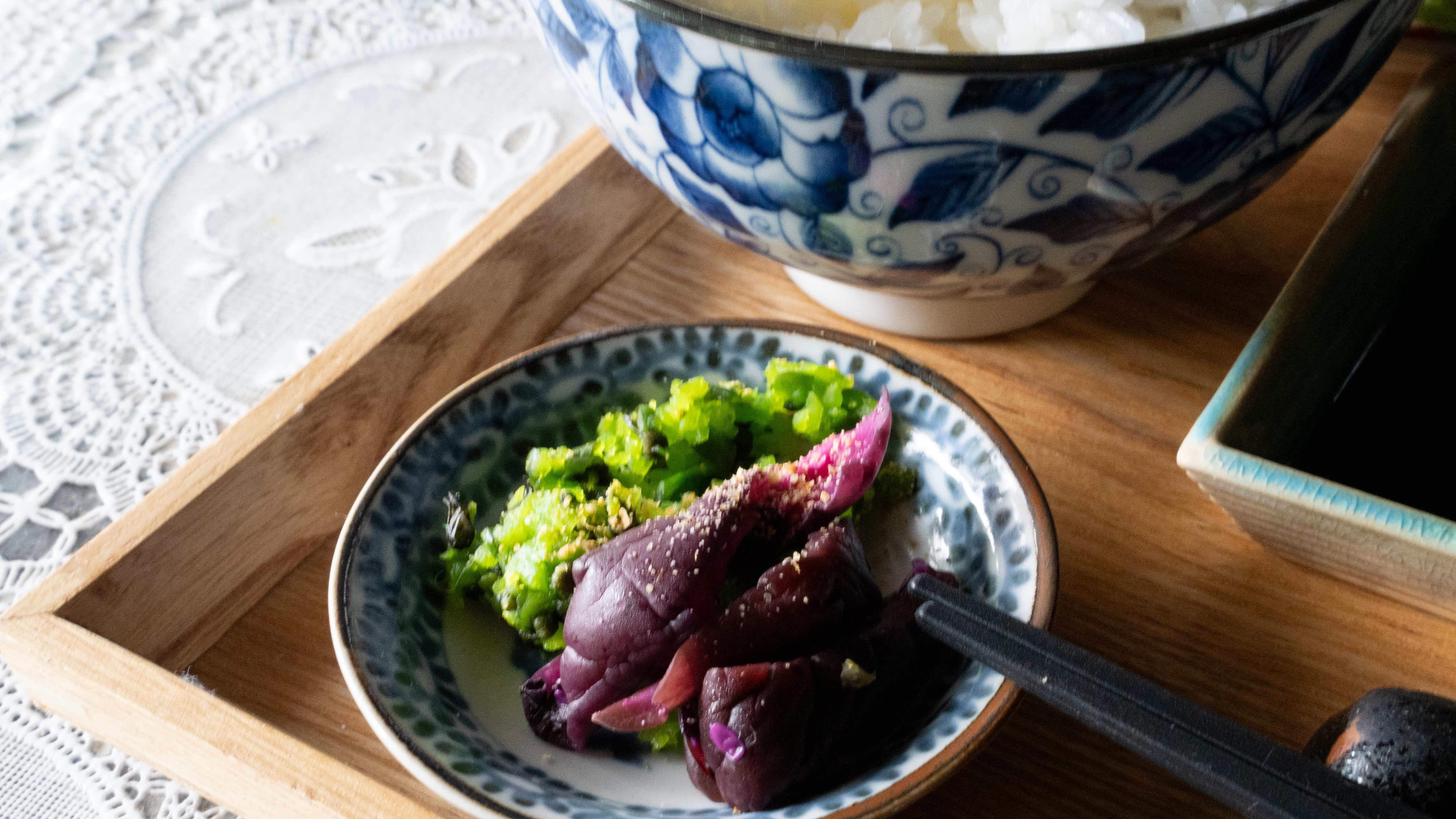 朝食一例（一品一品、その季節によってメニューはかわります）