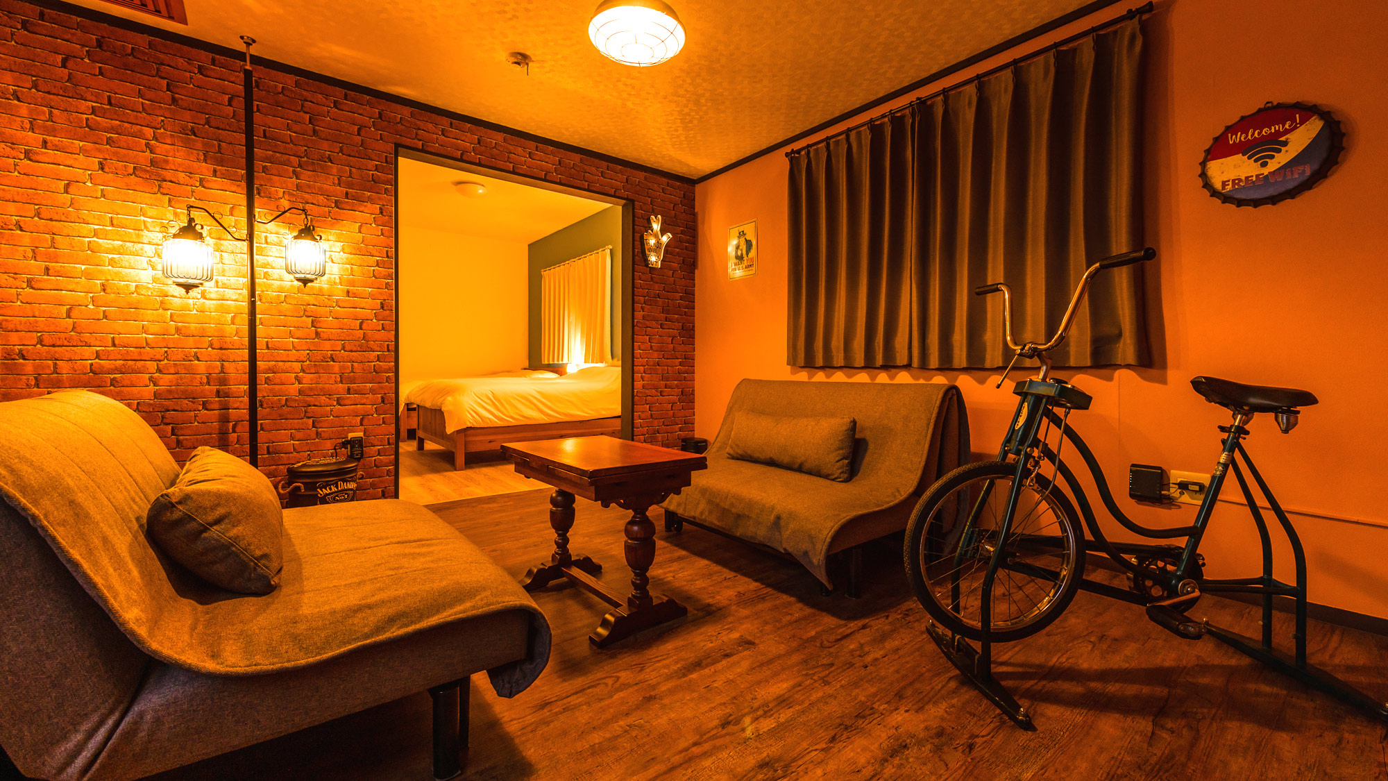 レトロアメリカンな雰囲気の３階セカンドリビング