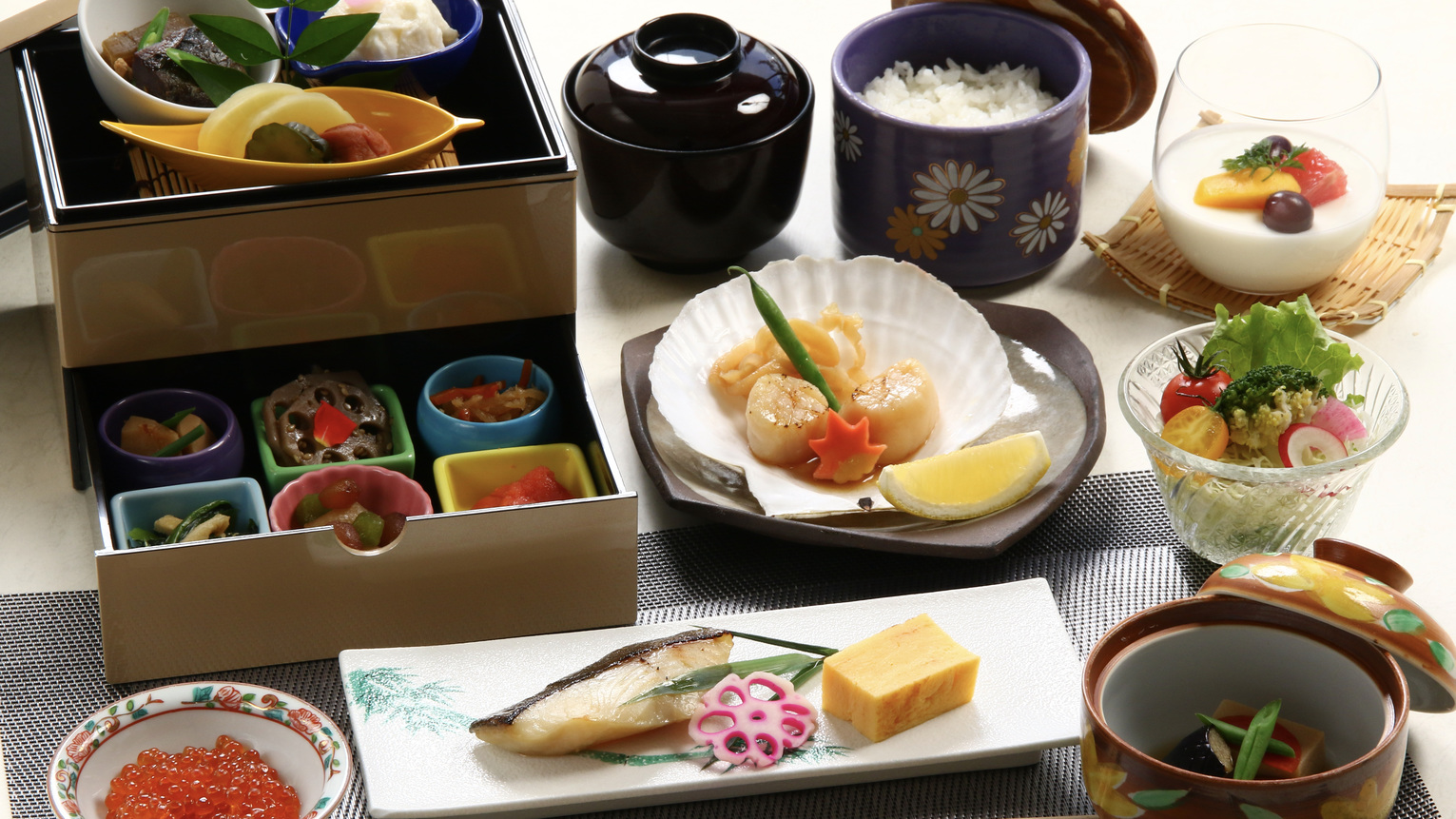 朝食付／『殻付きホタテ』など北海道を満喫する和朝食♪