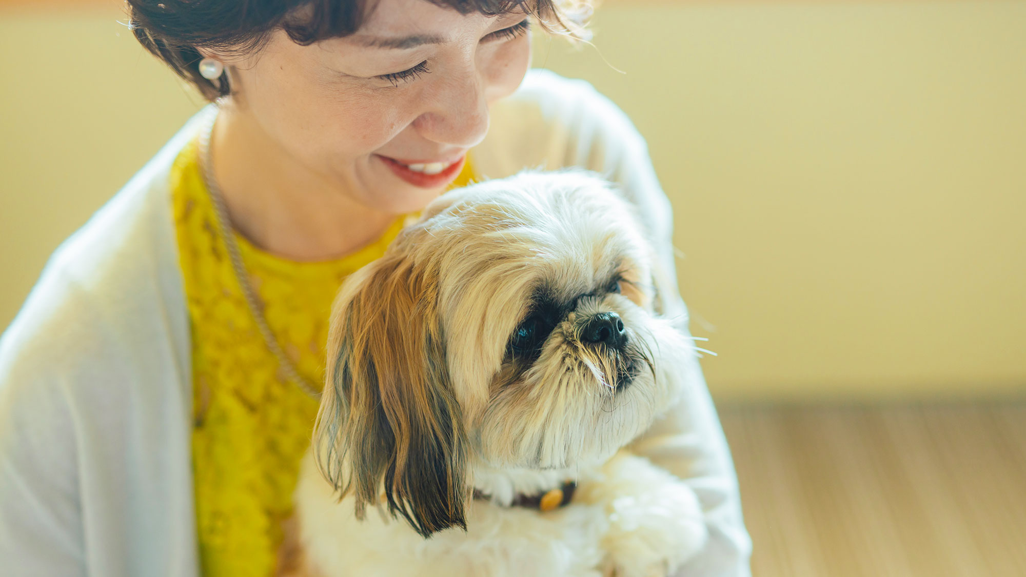 【滞在イメージ】ご滞在中は、お風呂以外どこでも愛犬と一緒にお過ごしいただけます。