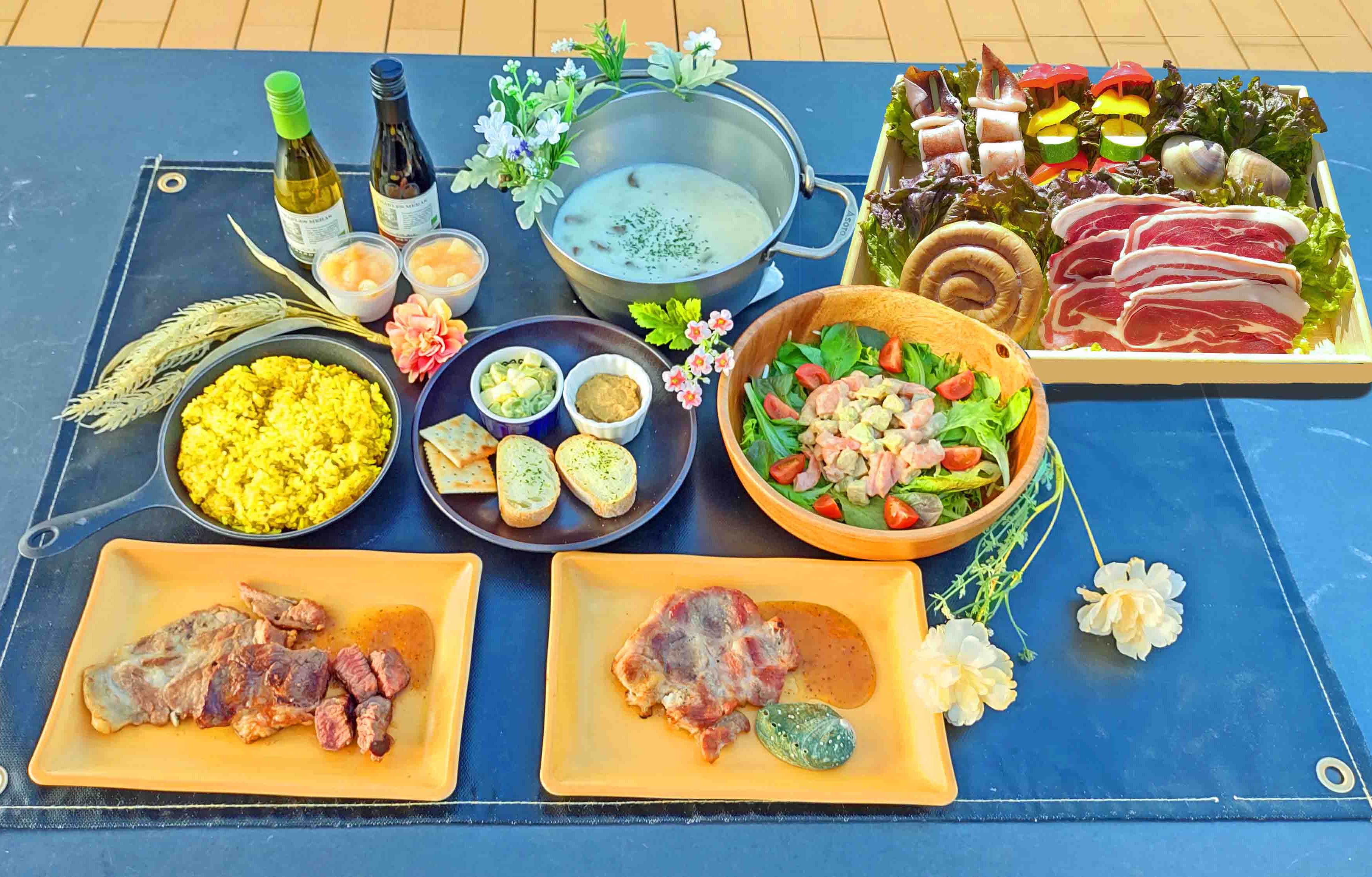 海鮮ジビエBBQコース（2026年春メニュー）