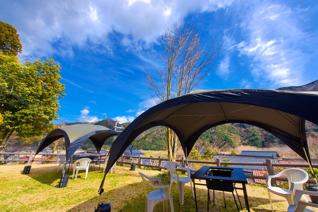 【お泊りBBQ♪】食材持ち込みBBQ！楽しみ方は自由に！【天然温泉あまるべの湯】