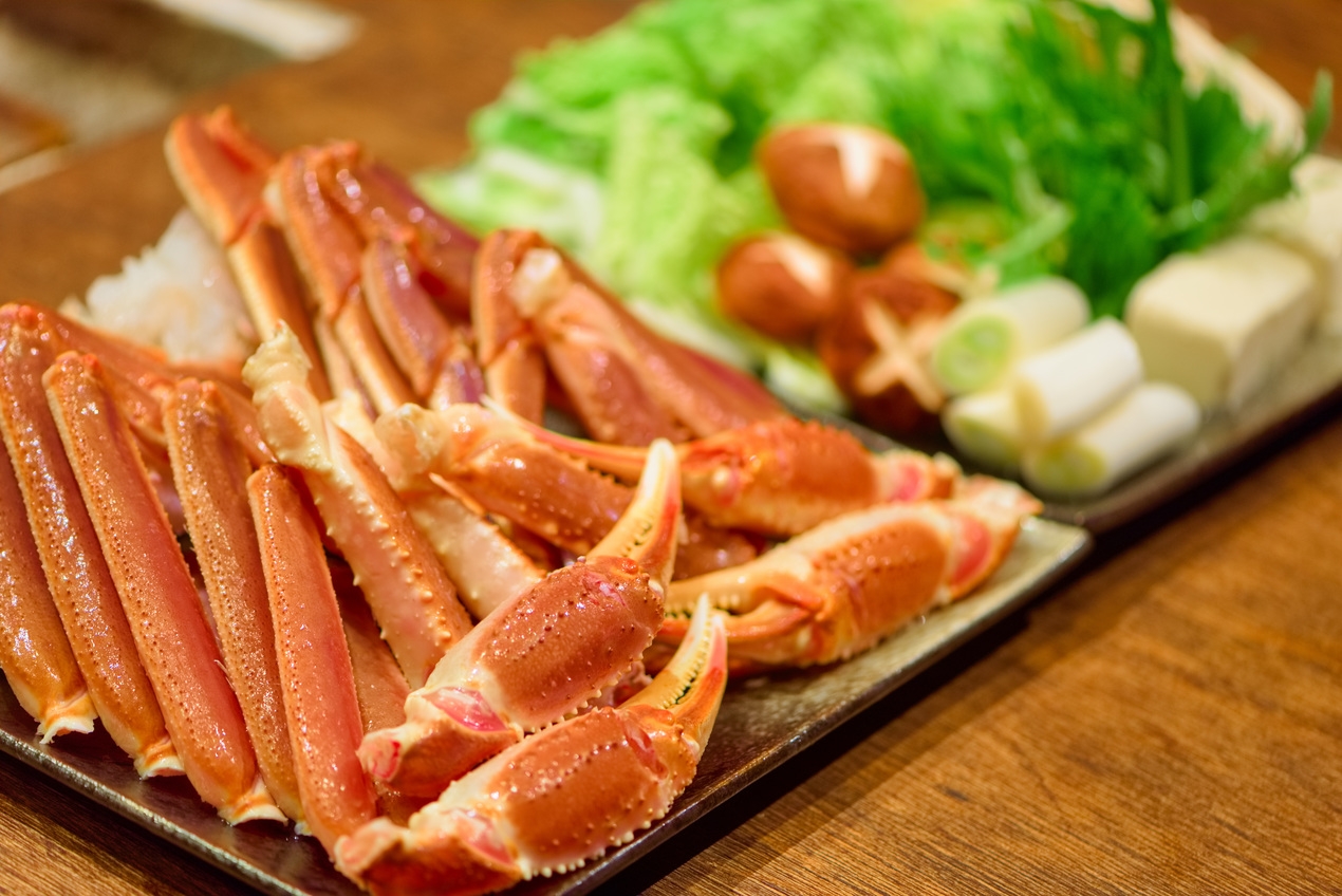 【かにすきと焼きガニ】囲炉裏スタイルで山陰の旬を楽しむ♪【2食付】